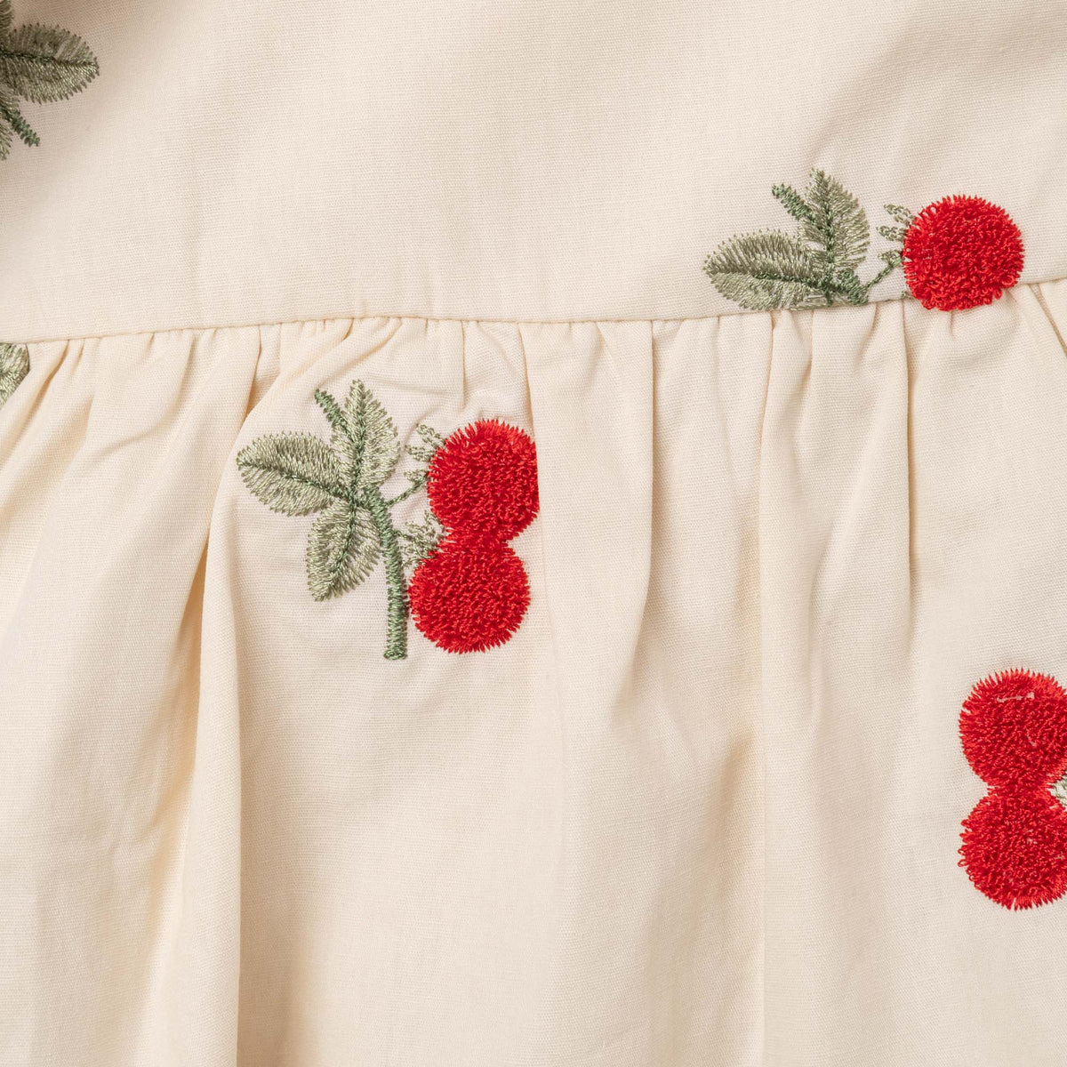 Embroidered Cherry Romper