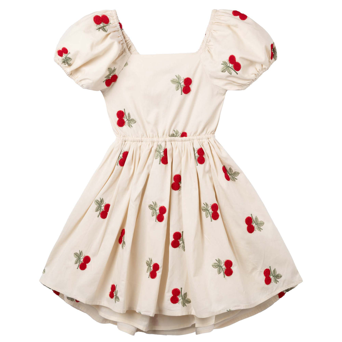 Embroidered Cherry Dress