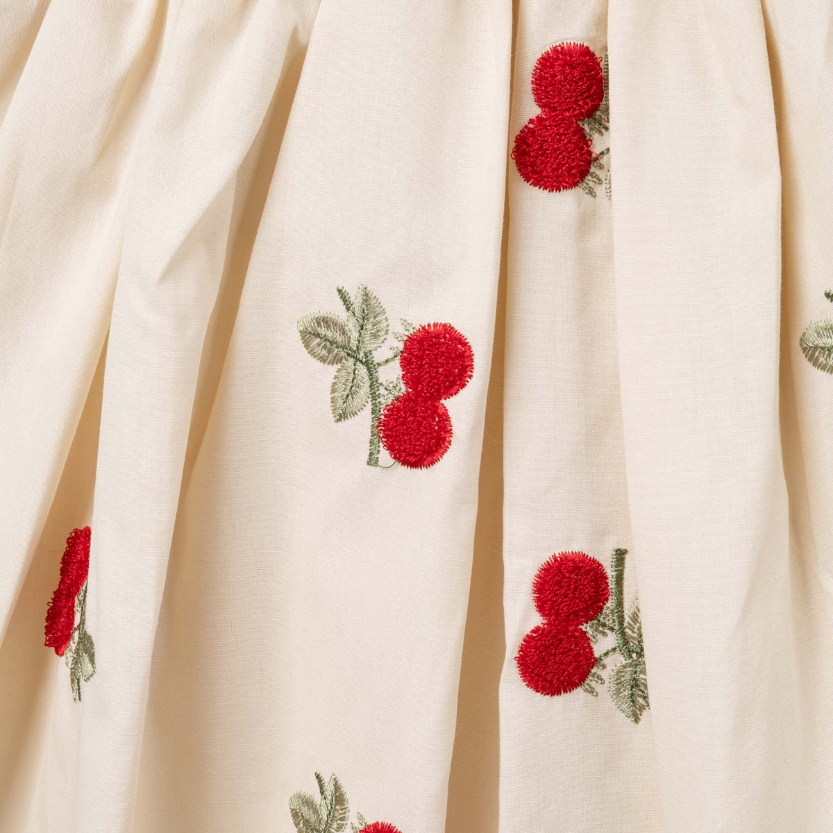 Embroidered Cherry Dress