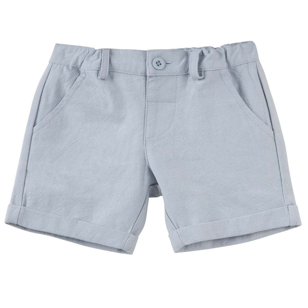 Finley Linen Shorts - Ice Blue