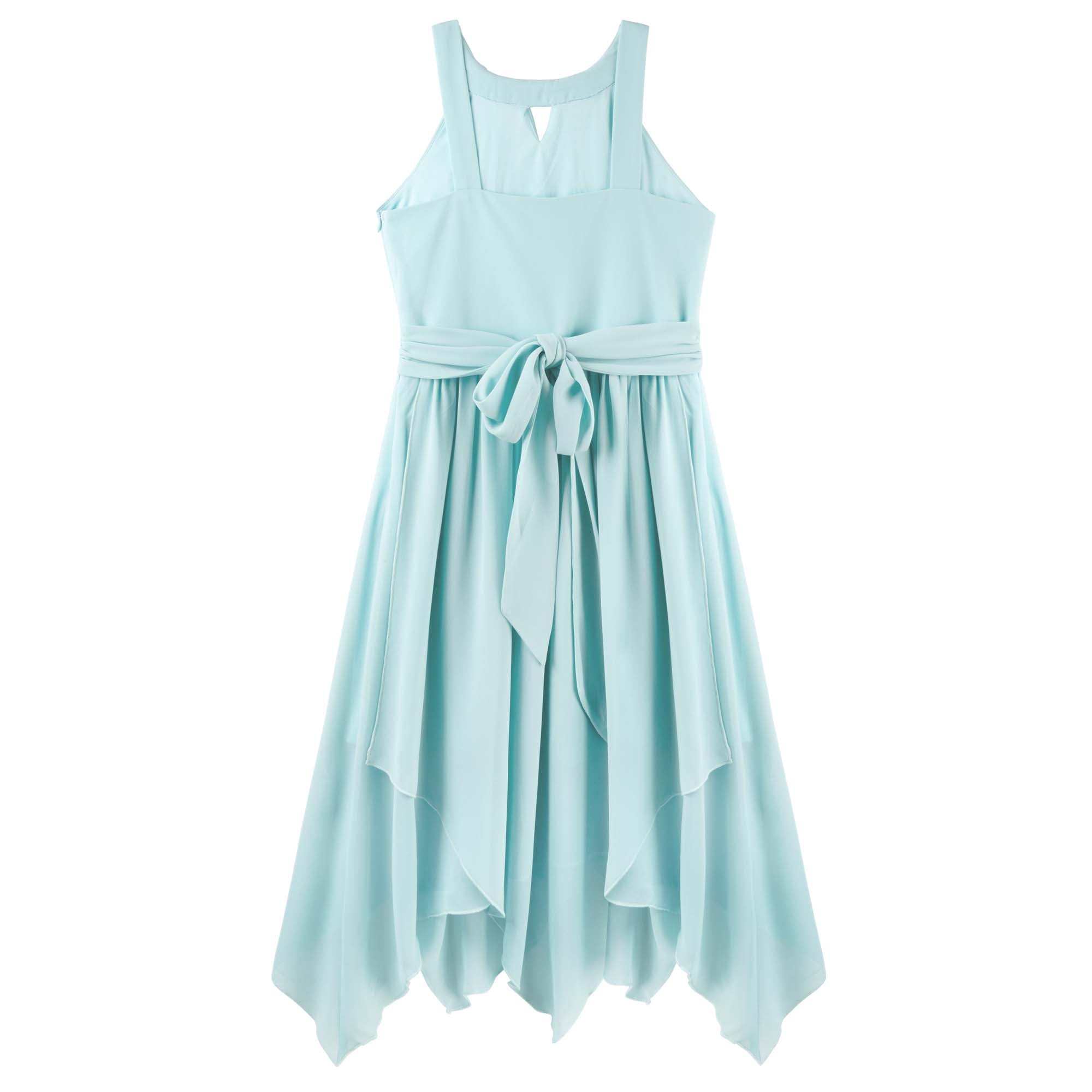 Angelene Panelled Dress - Aqua - Designer Kidz