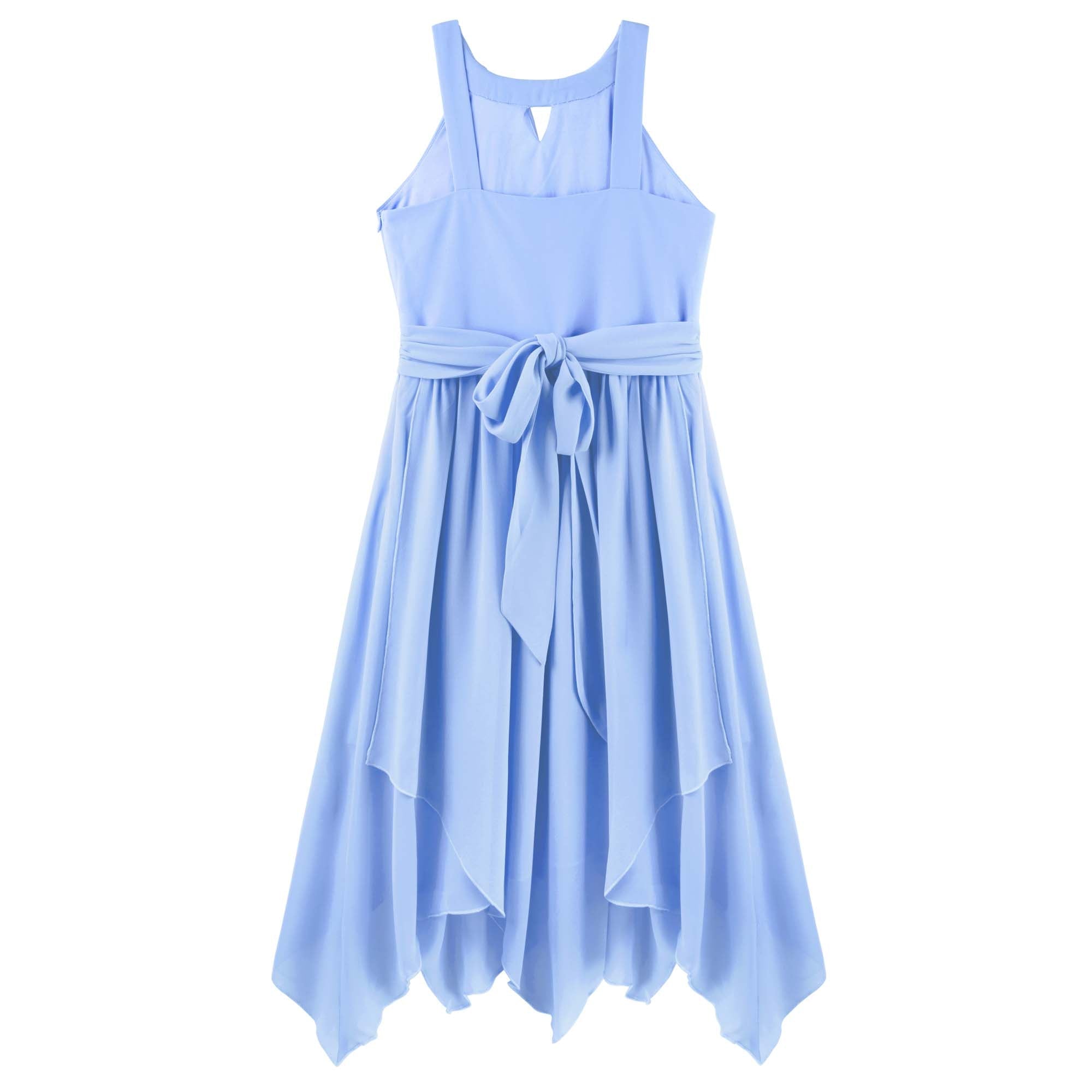 Angelene Panelled Dress - Blue - Designer Kidz