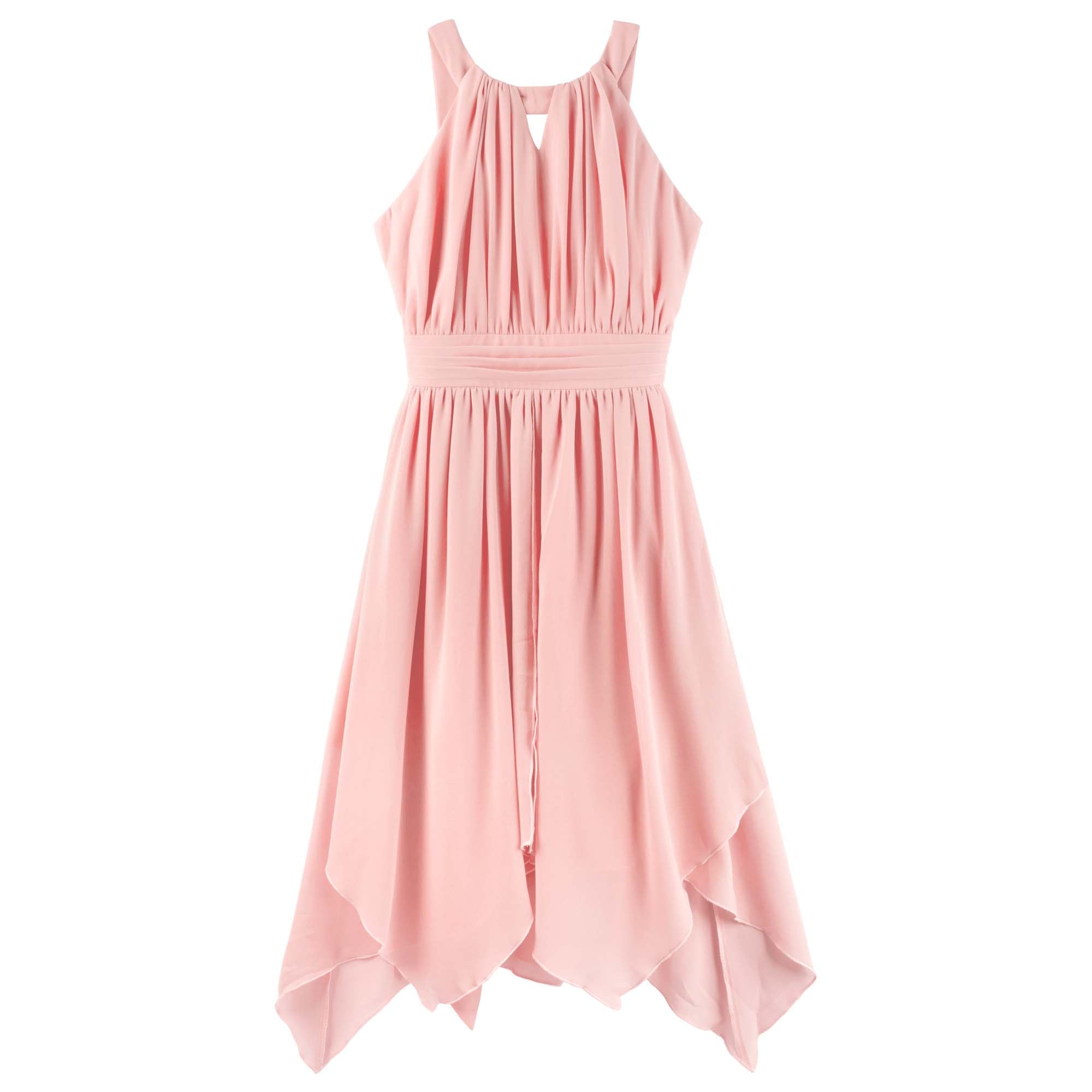Angelene Panelled Dress - Peach - Designer Kidz