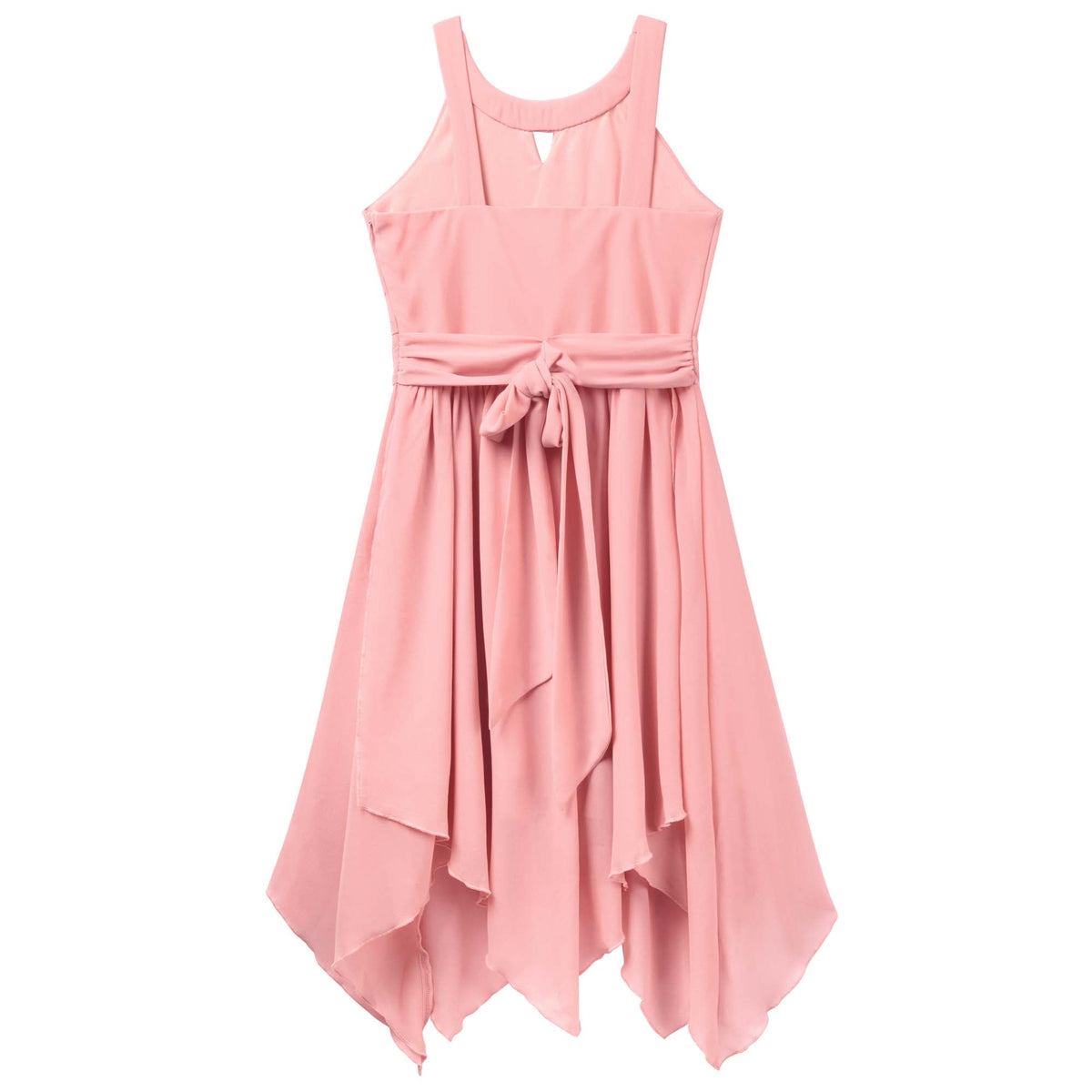 Angelene Panelled Dress - Peach - Designer Kidz