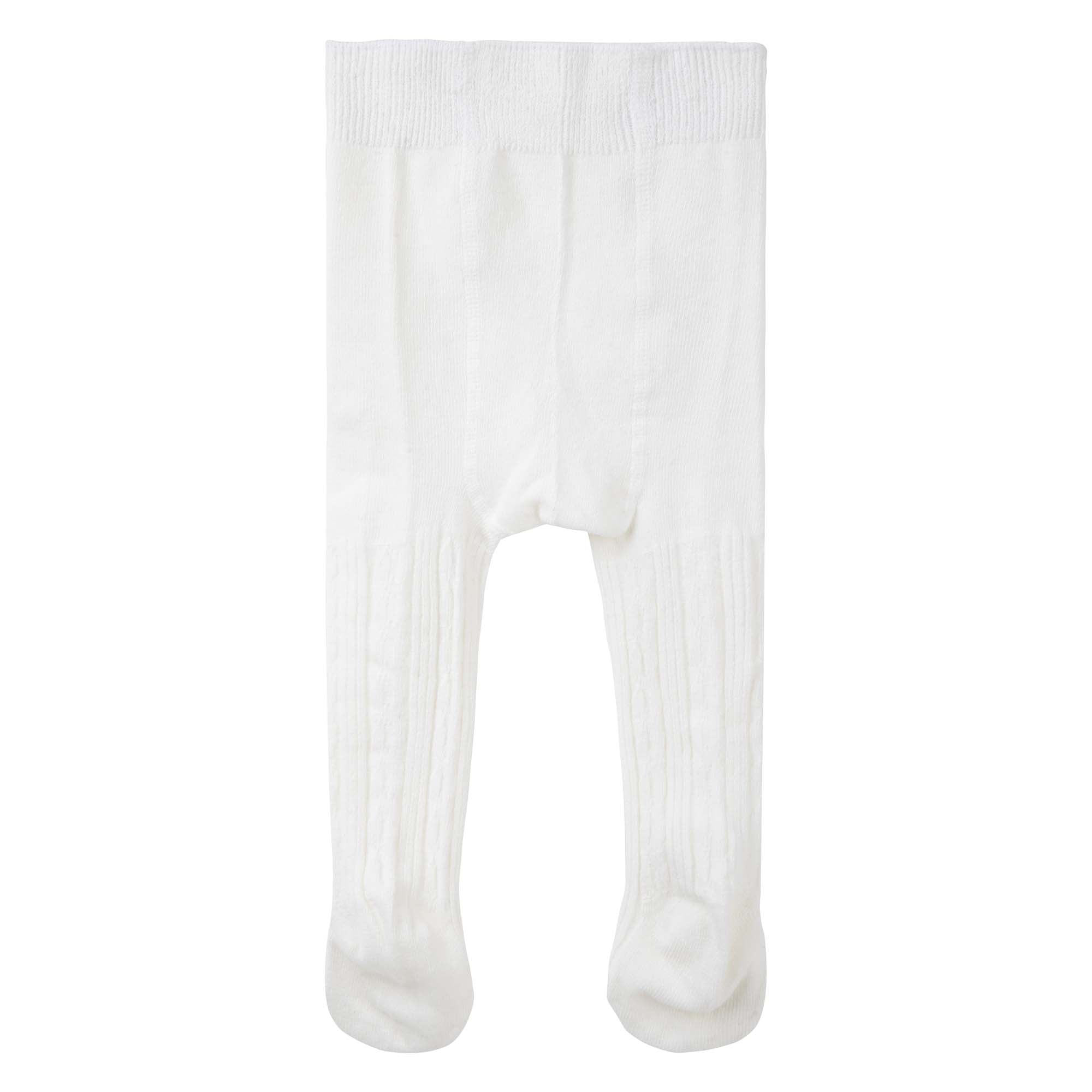 Baby Cable Knit Tights - Cream - Designer Kidz