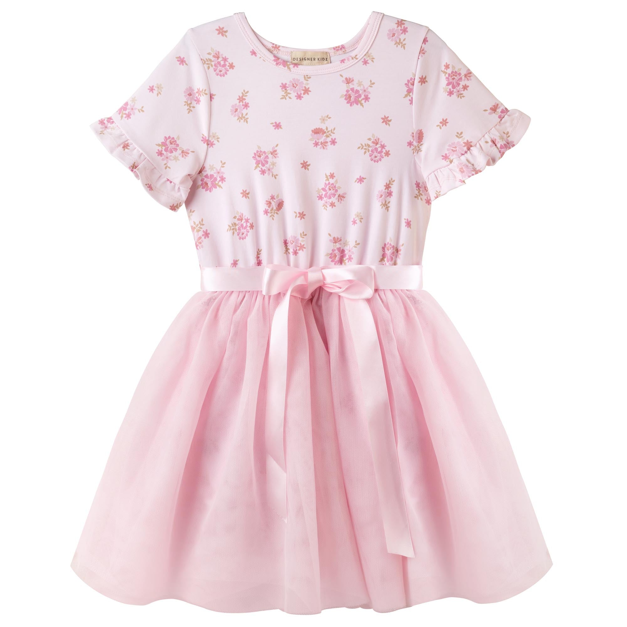 Bella Floral S/S Tutu Dress - Designer Kidz