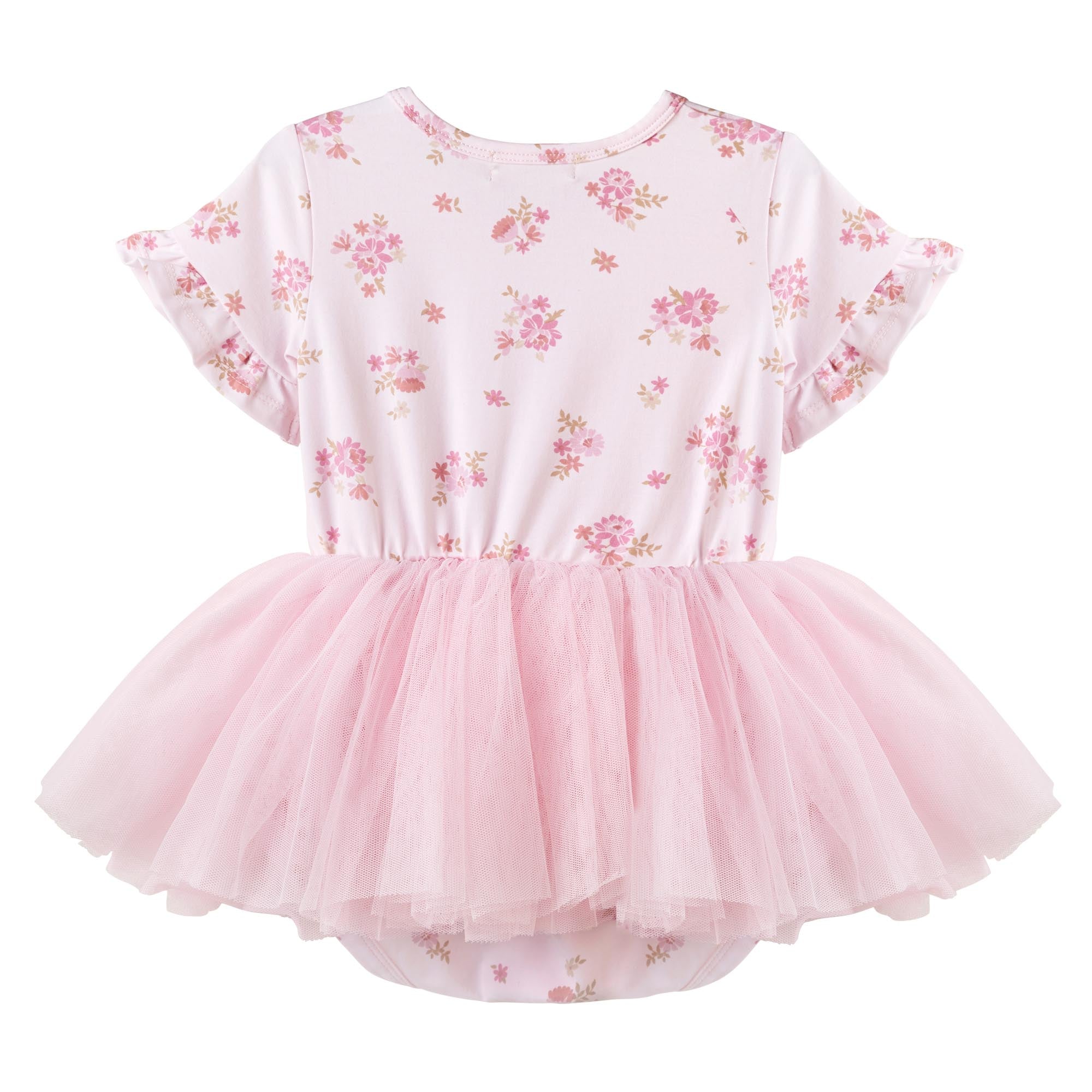 Bella Floral S/S Tutu Romper - Designer Kidz
