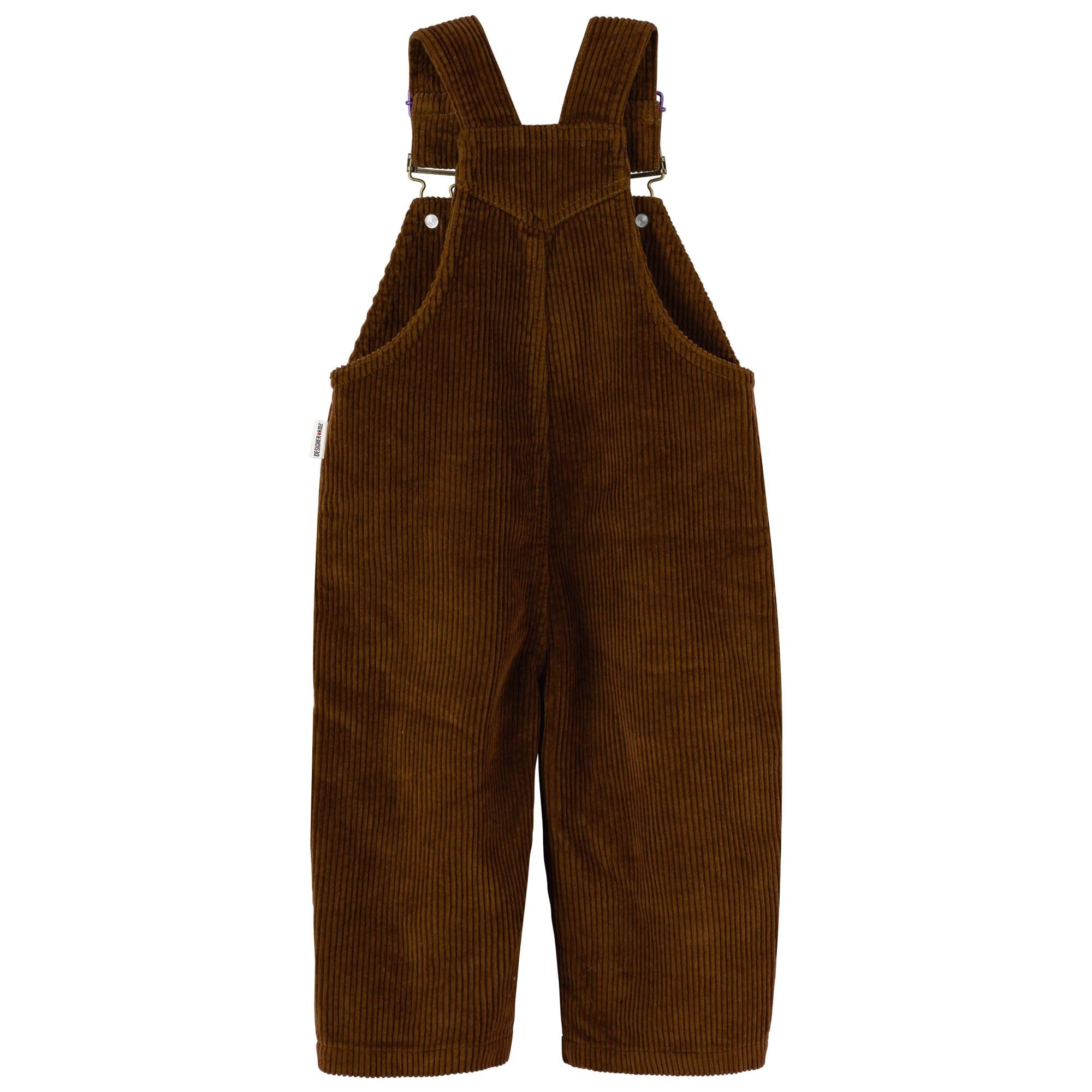 Charlie Cord Overalls - Chestnut - Designer Kidz