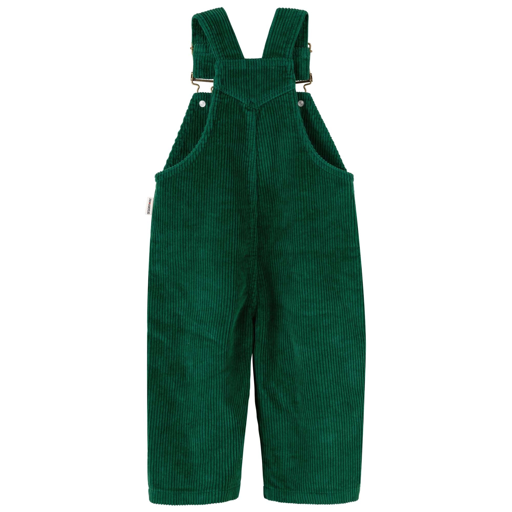 Charlie Cord Overalls - Juniper Green - Designer Kidz
