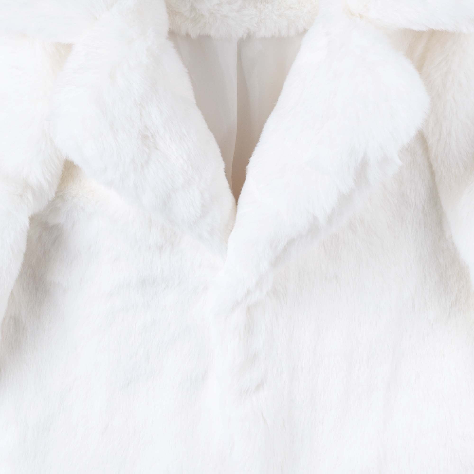 Charlotte Faux Fur Collared Jacket - Designer Kidz