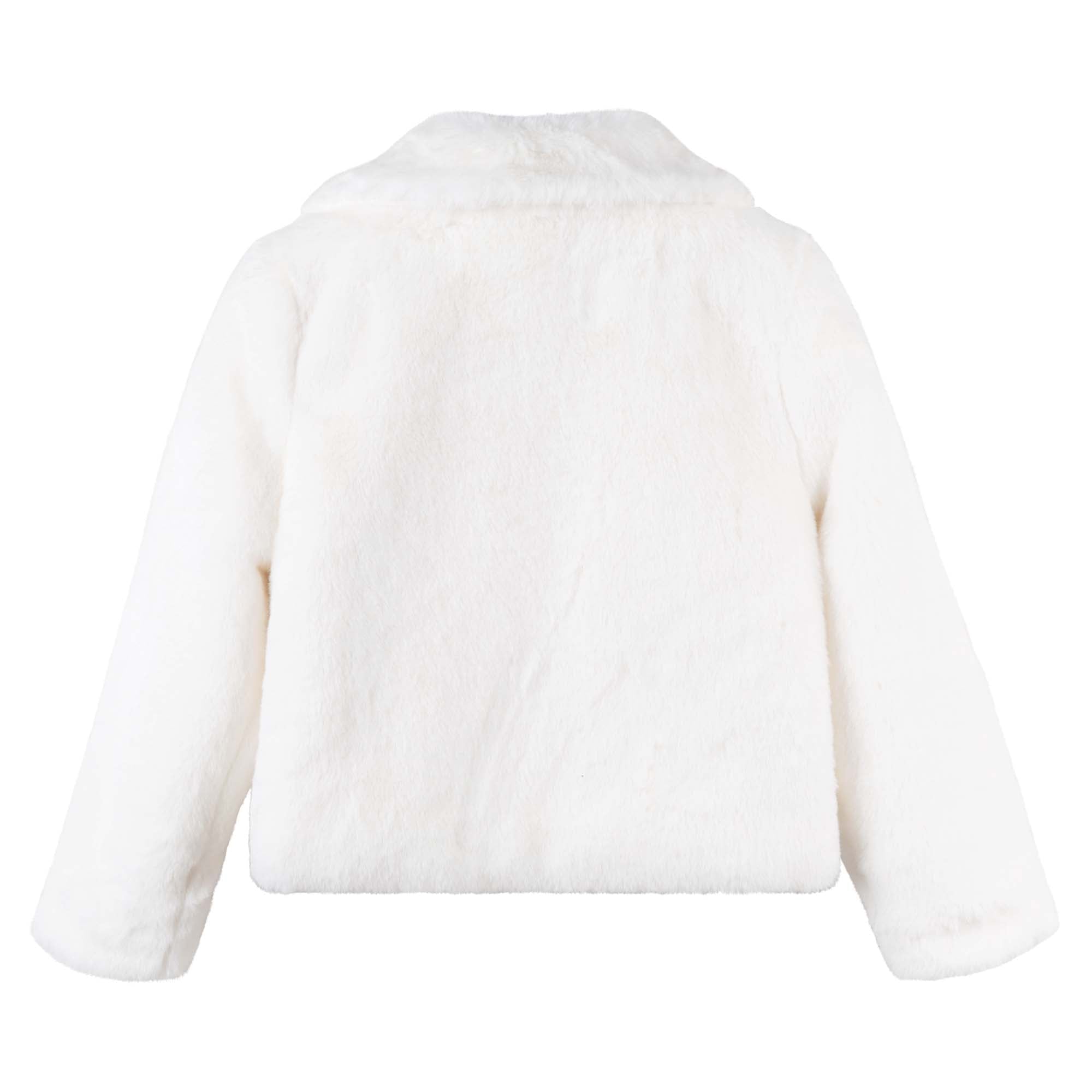 Charlotte Faux Fur Collared Jacket - Designer Kidz