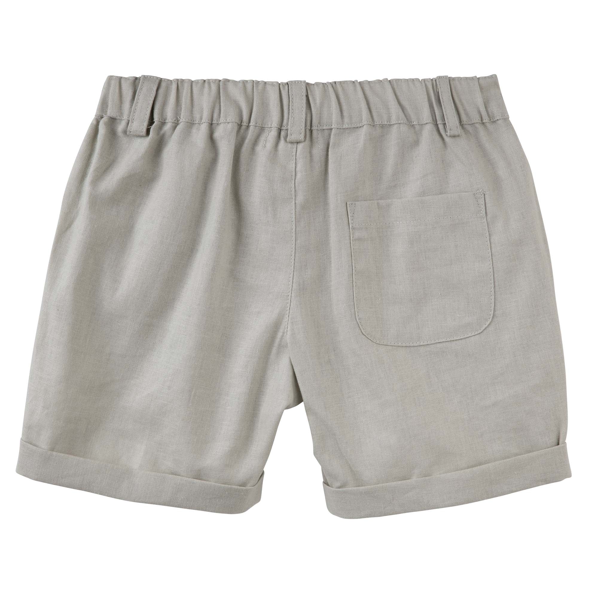 Finley Linen Shorts - Pistachio - Designer Kidz