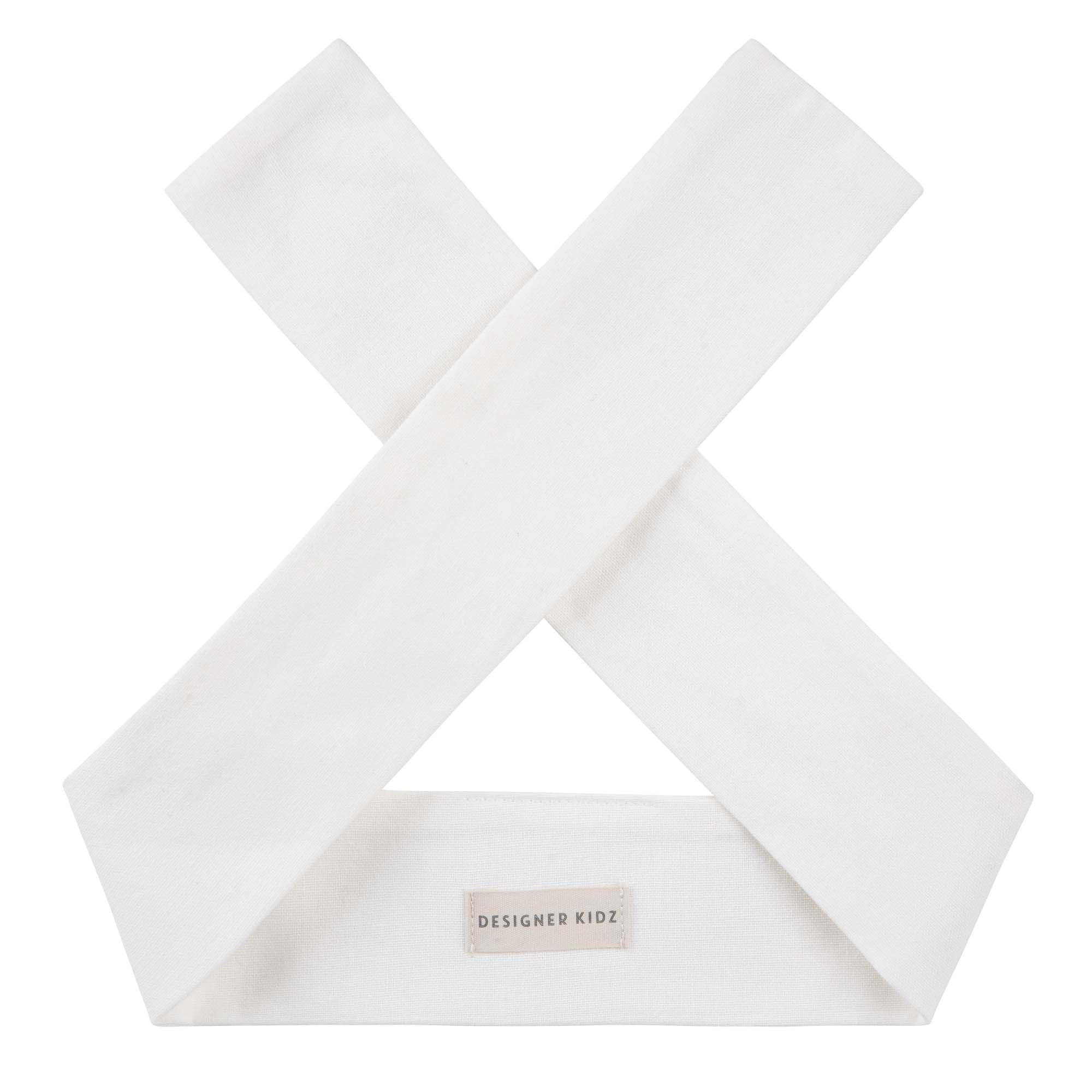 Grace Linen Headband - Ecru - Designer Kidz