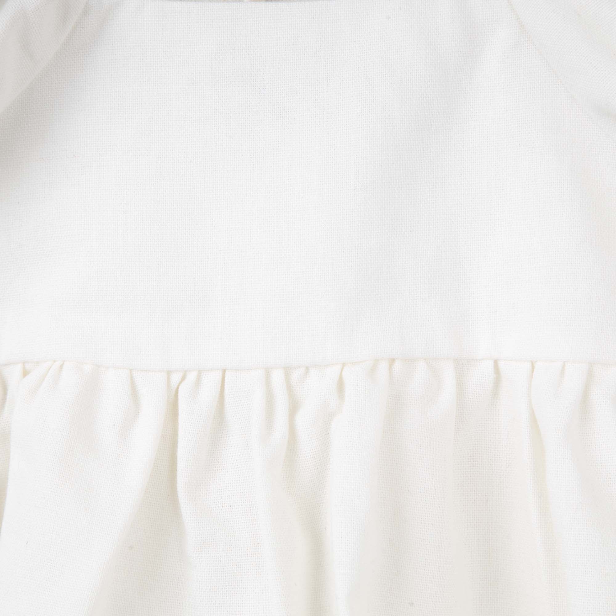 Grace Tie Back Romper - Ecru - Designer Kidz