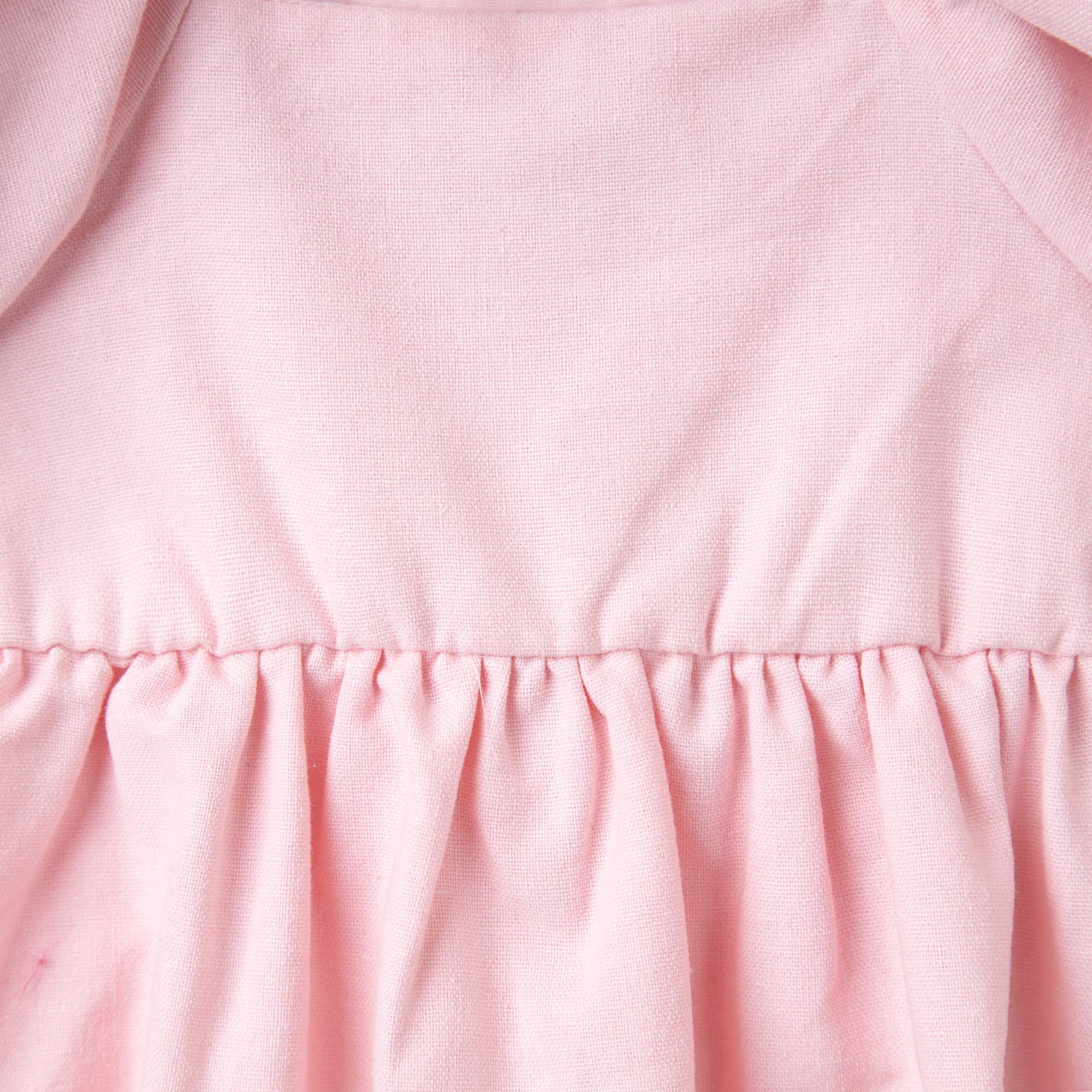 Grace Tie Back Romper - Pink - Designer Kidz