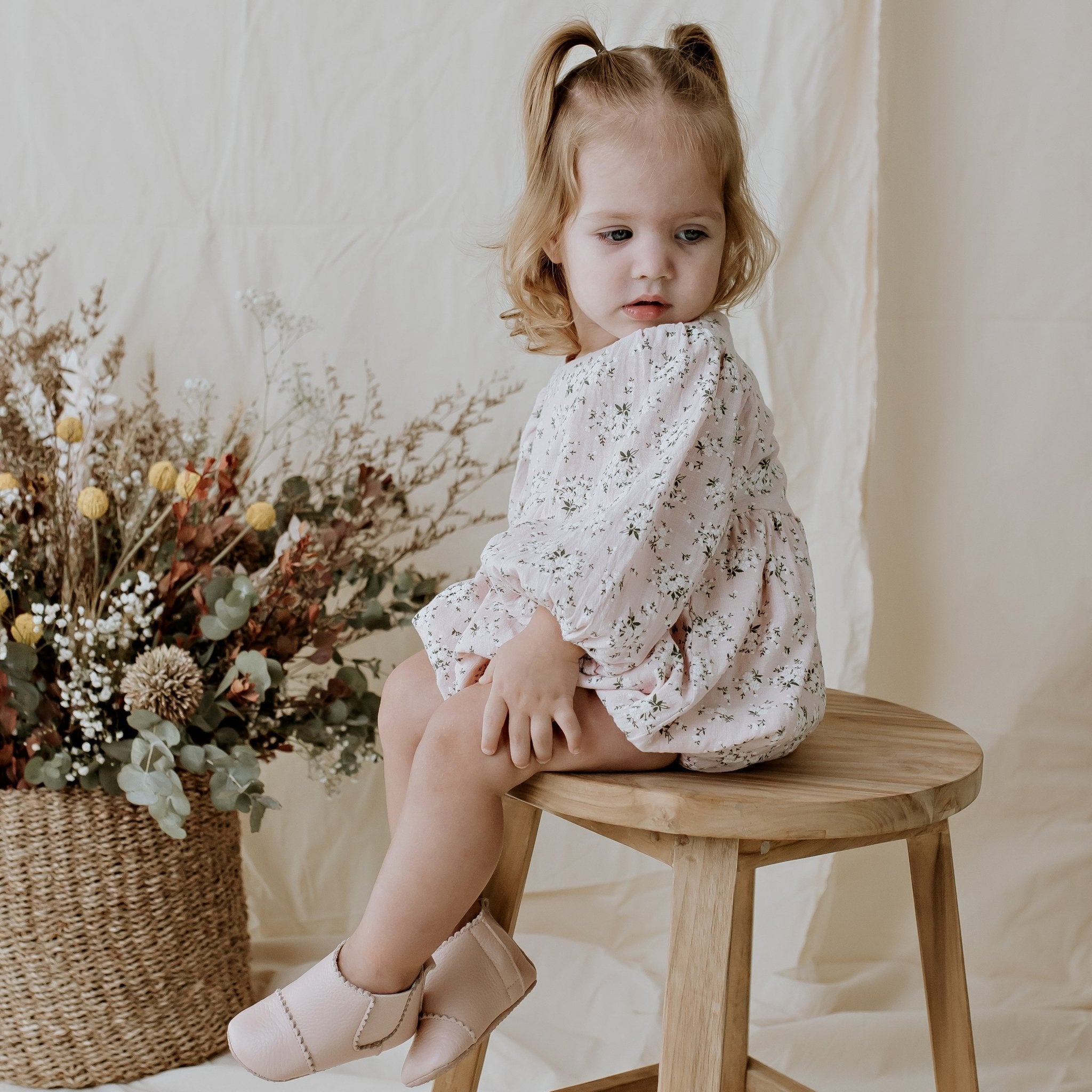 Hazel Floral Romper - Designer Kidz