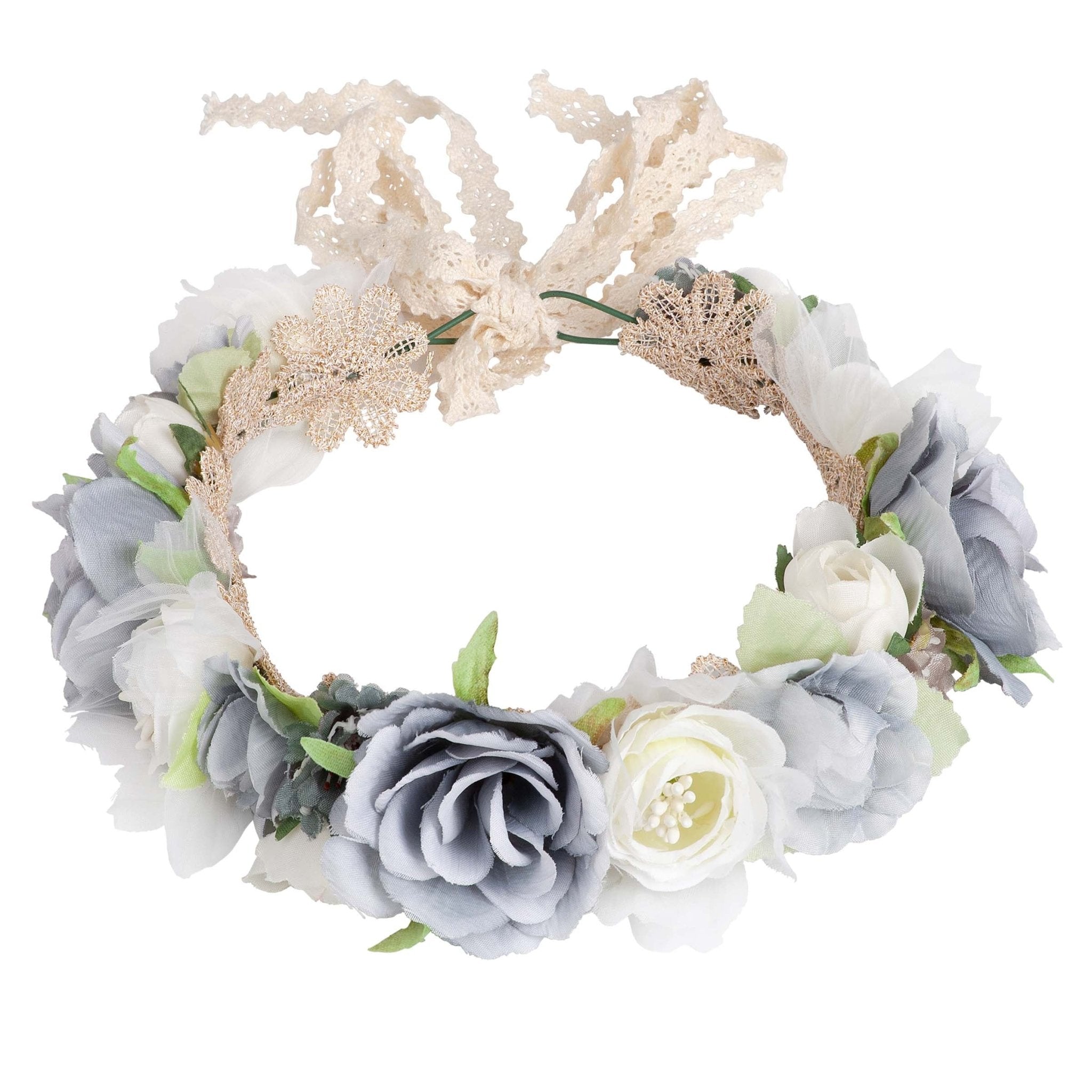 Juliette Flower Crown - Dusty Blue - Designer Kidz