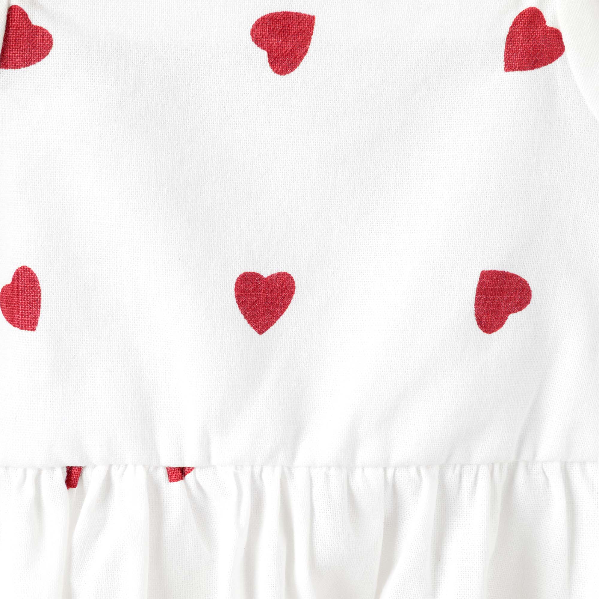 Love Hearts Puff Sleeve Romper - Designer Kidz