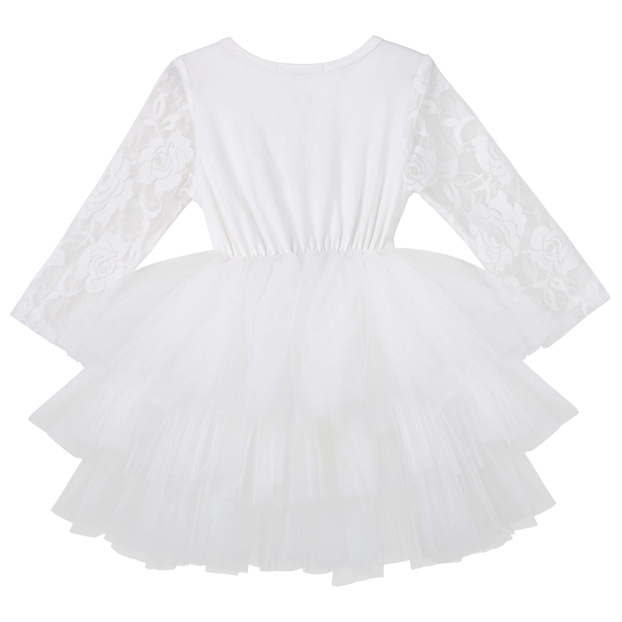 My First Lace Tutu L/S - Ivory - Designer Kidz
