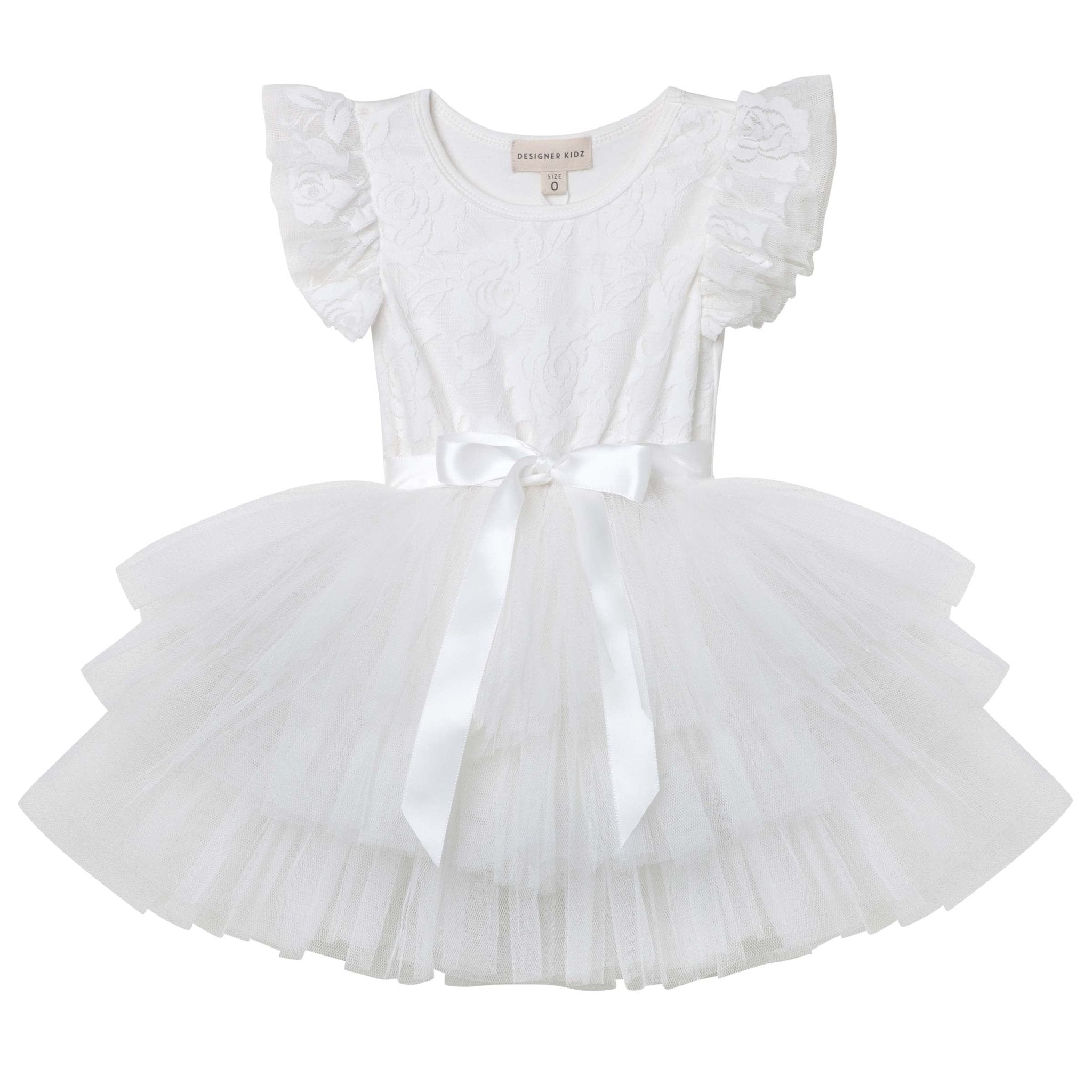 My First Lace Tutu S/S - Ivory - Designer Kidz
