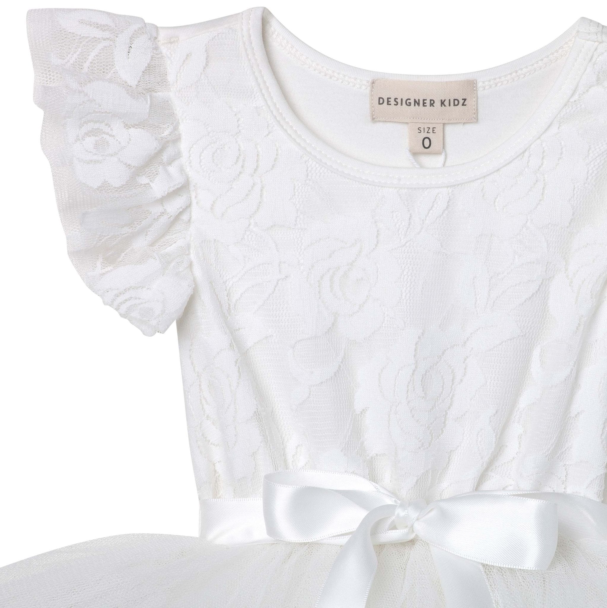 My First Lace Tutu S/S - Ivory - Designer Kidz