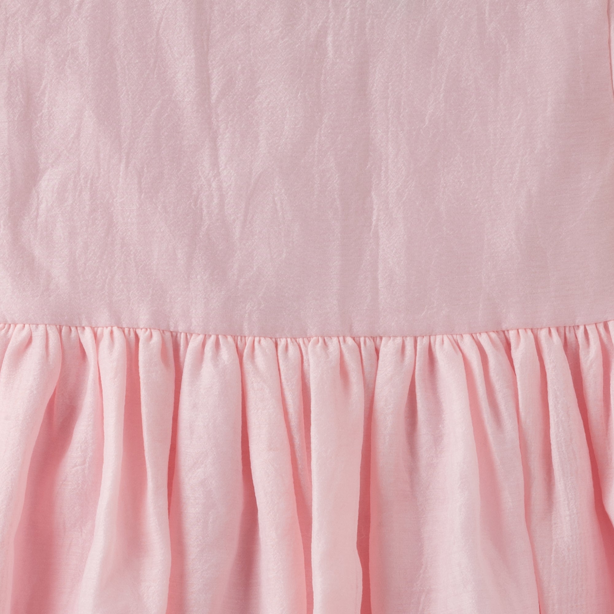 Noa Puff Sleeve Bow Back Dress - Blush - Designer Kidz