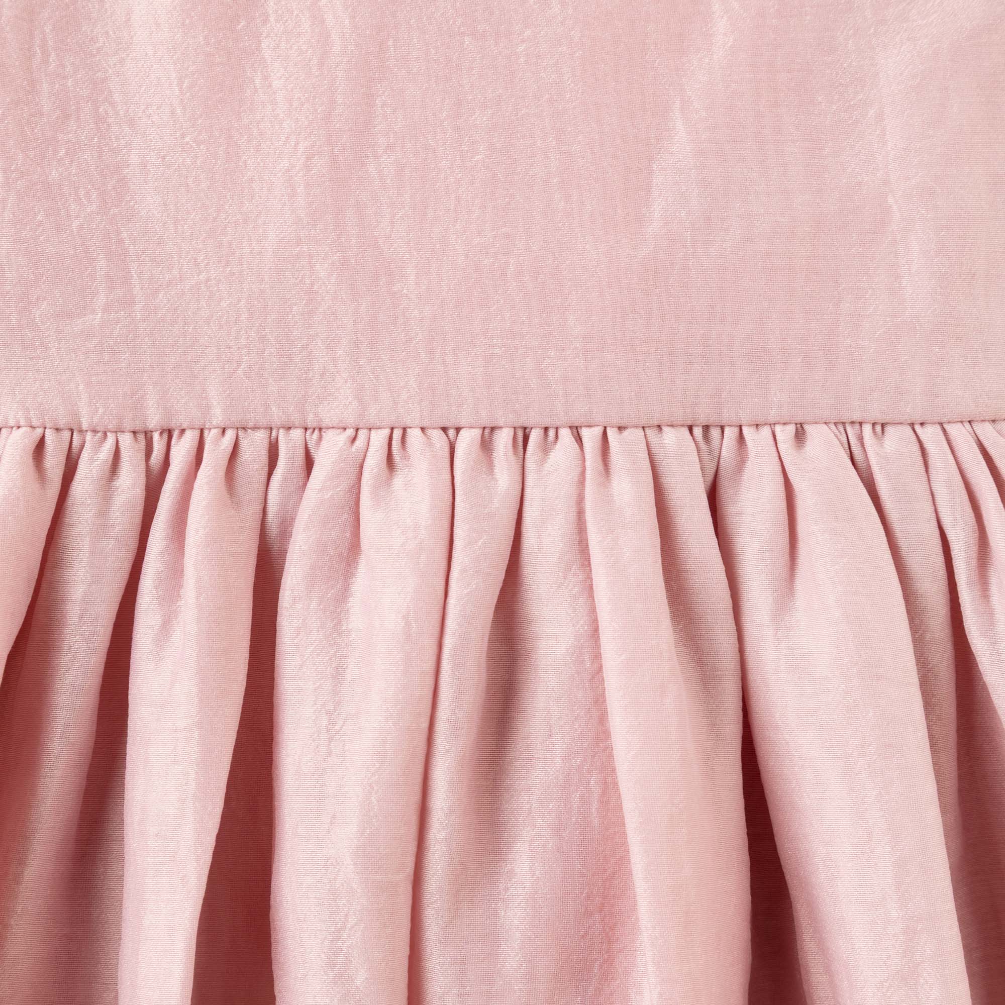 Noa Puff Sleeve Bow Back Dress - Blush - Designer Kidz