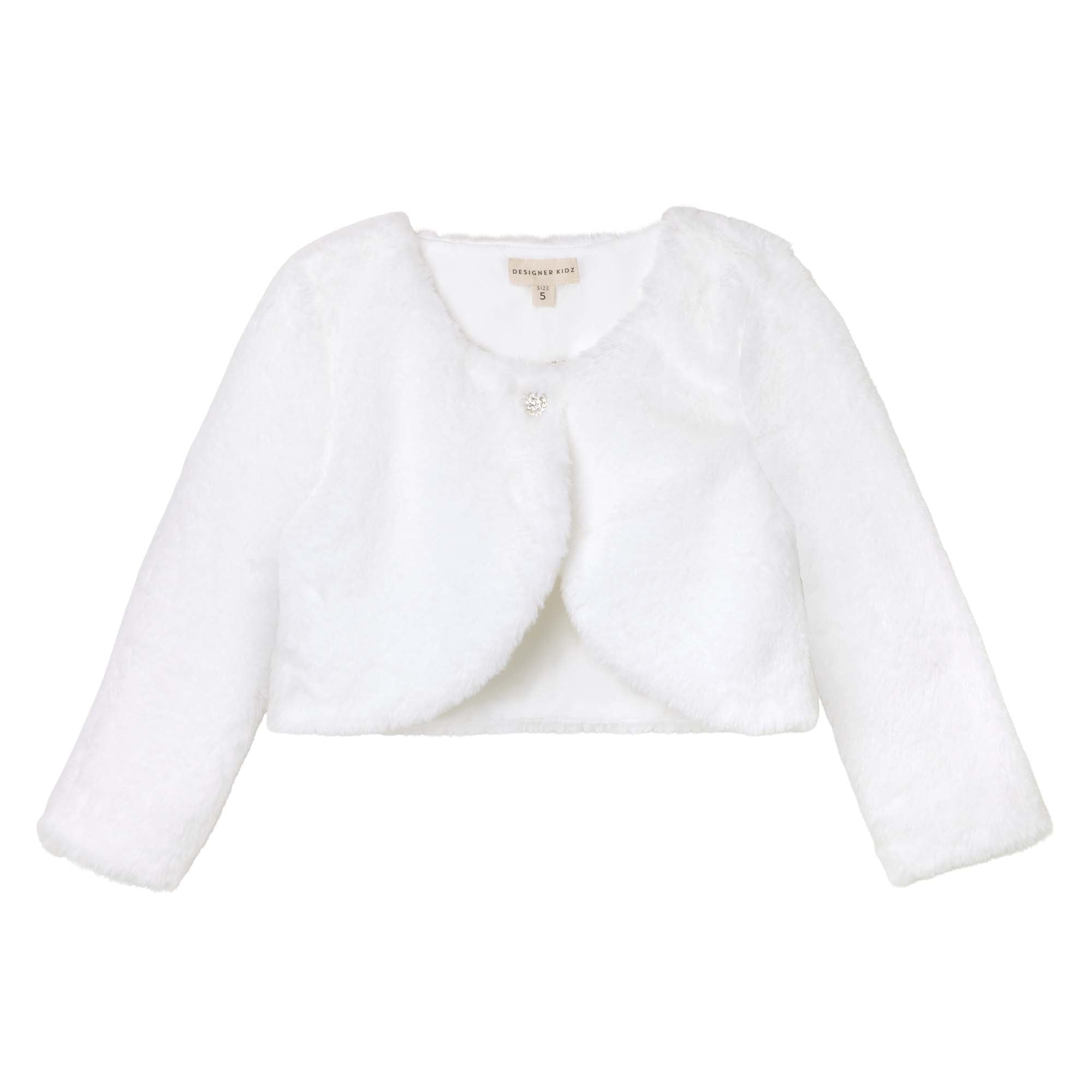 Sarah Faux Fur Jacket - Designer Kidz