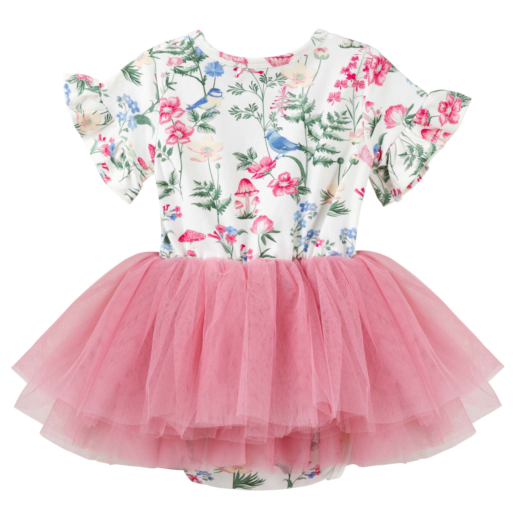 Summer Meadow S/S Tutu Romper - Designer Kidz