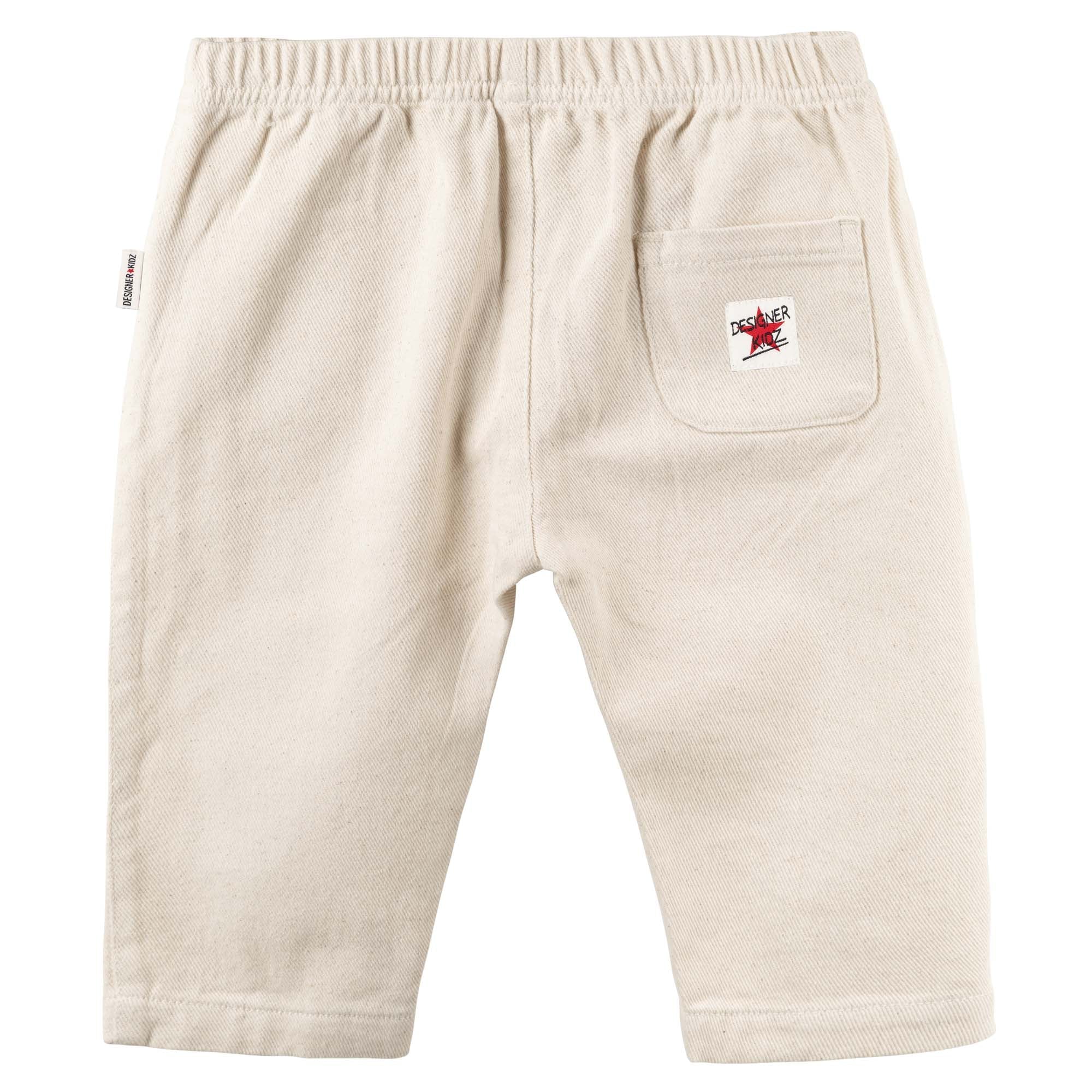Theo Twill Pants - Ecru - Designer Kidz