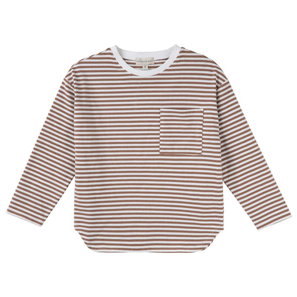 Harvey L/S Stripe T-Shirt - Mocha