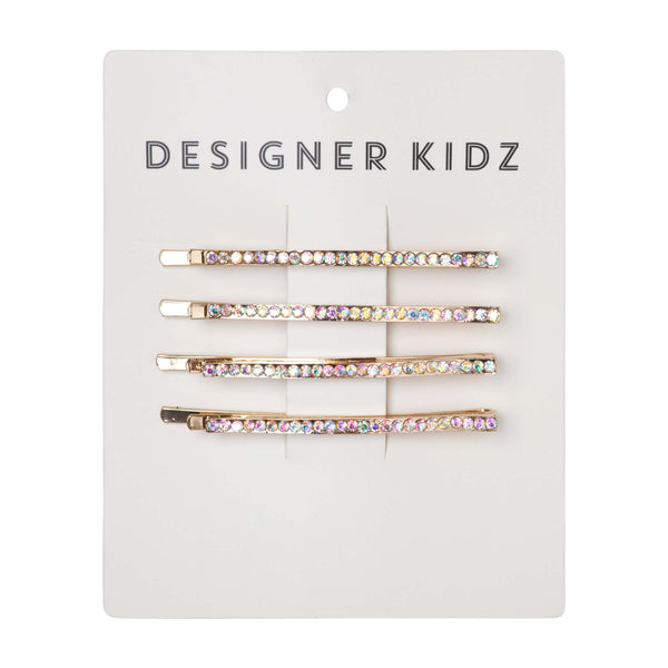 Gold Sparkle Hair Clip Pack - Designer Kidz