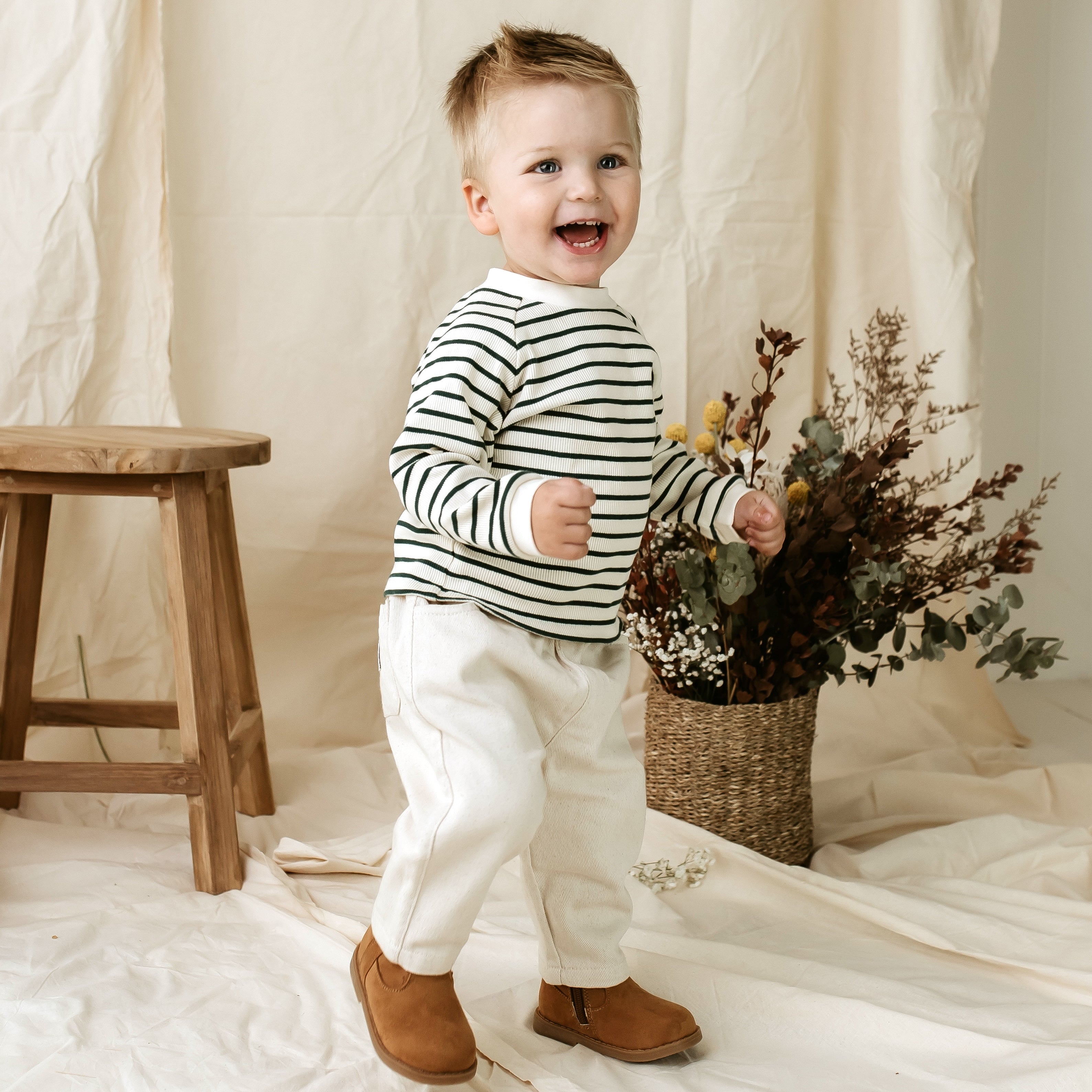 Theo Twill Pants - Ecru