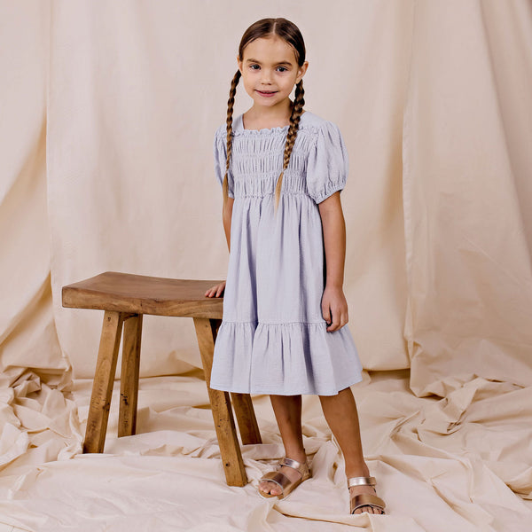 Sophie Tiered Ruffle Dress - Periwinkle