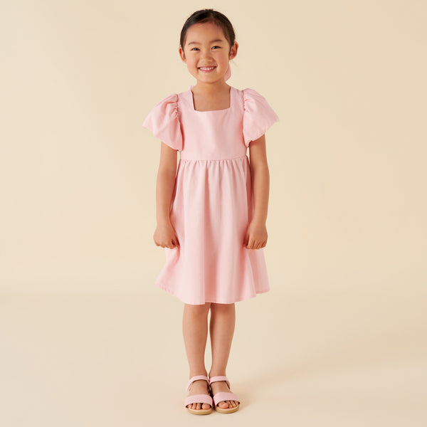 Grace Tie Back Dress - Pink