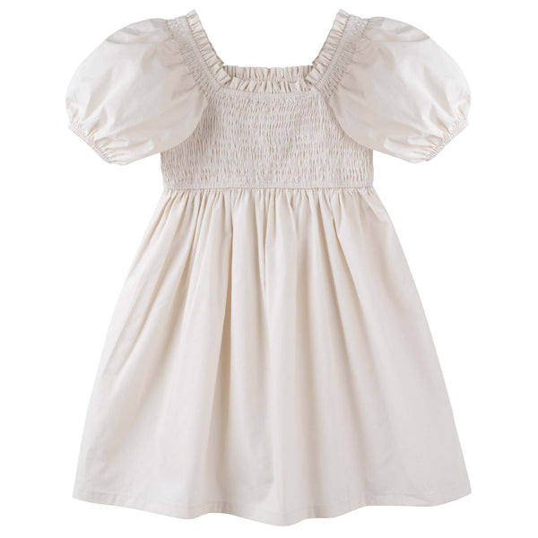 Lily Puff Sleeve Dress - Ecru