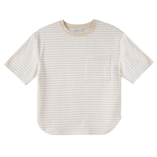 Hugo S/S Stripe T-Shirt - Oat