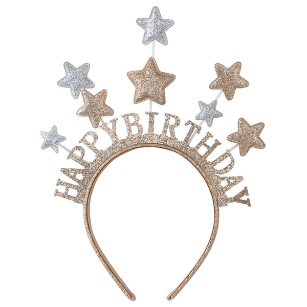 Birthday Star Headband - Gold