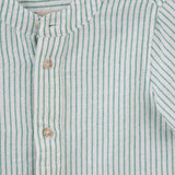 Luca L/S Button Shirt - Green Stripe
