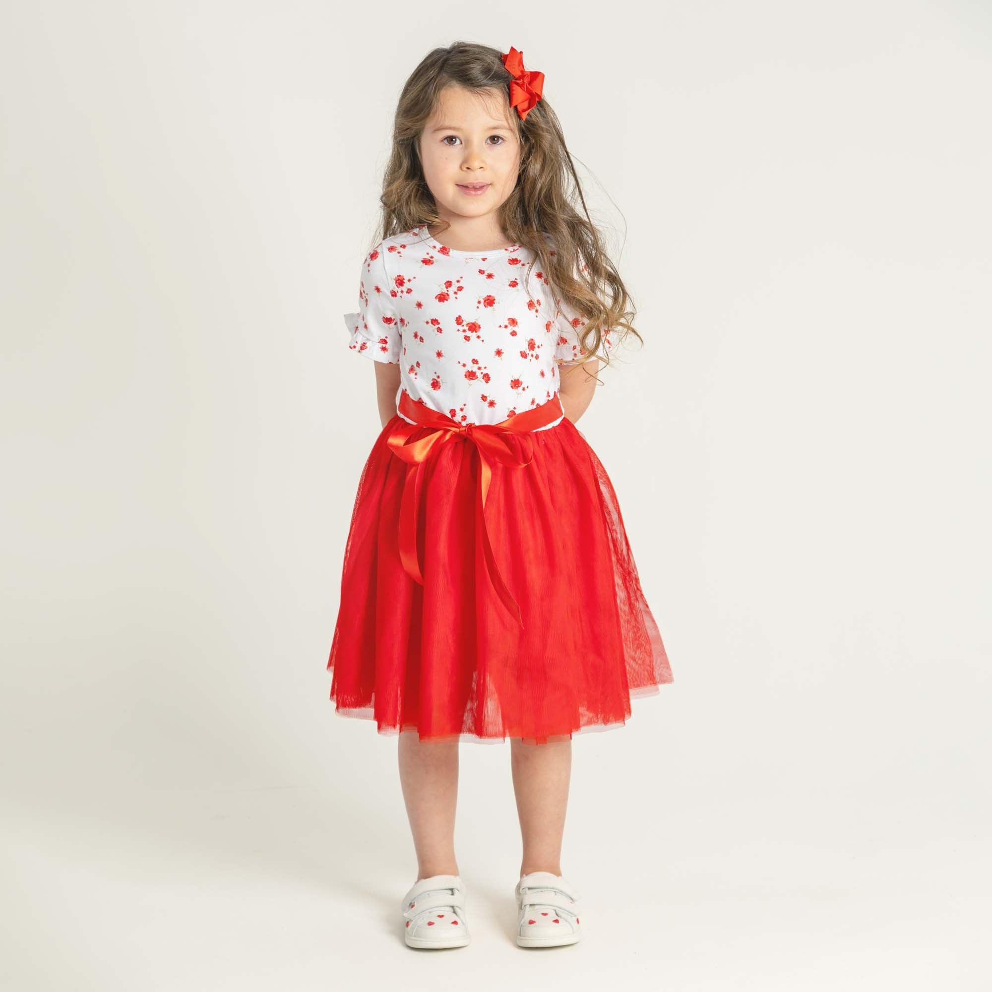 Alyssa Floral S/S Tutu Dress - Designer Kidz