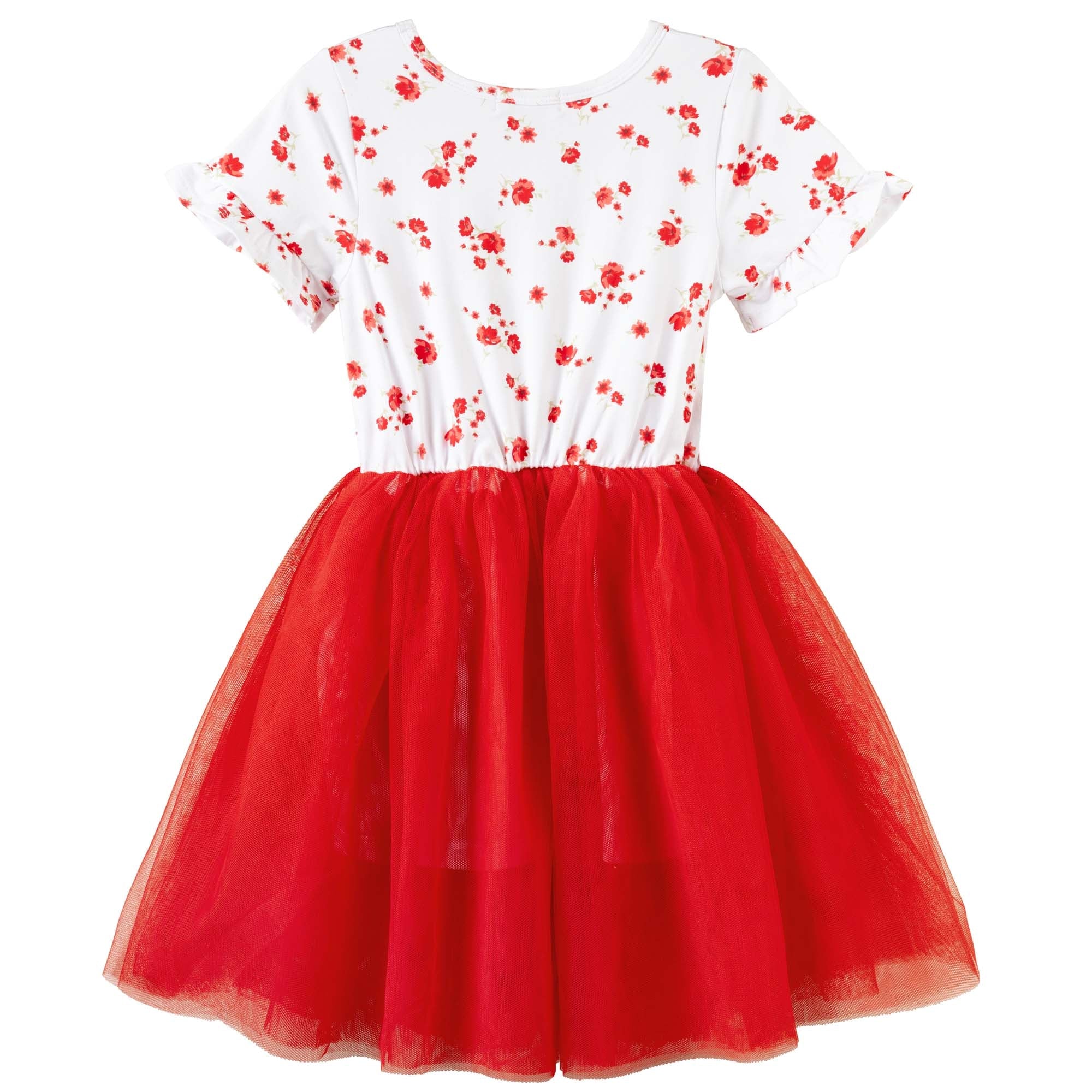 Alyssa Floral S/S Tutu Dress - Designer Kidz