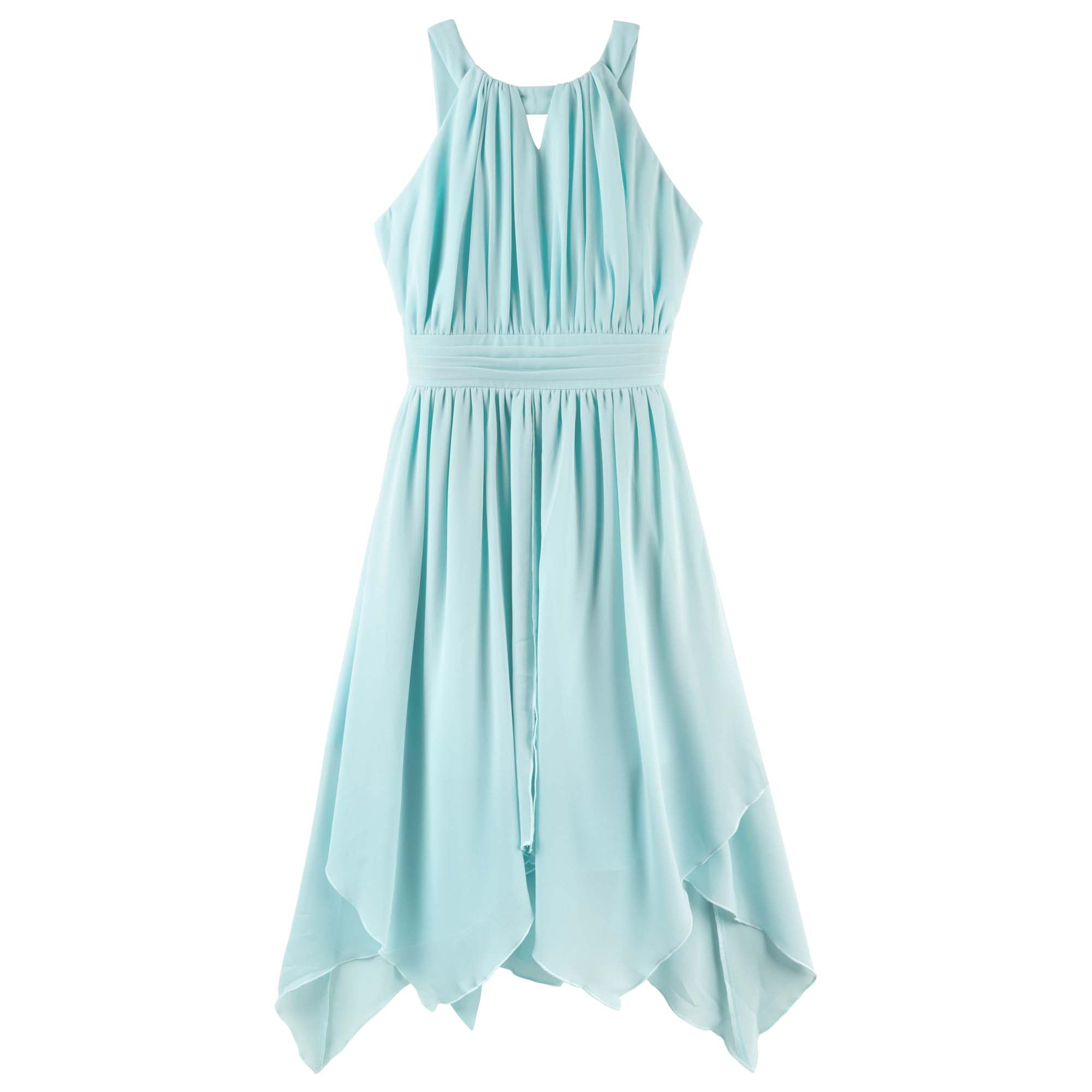 Angelene Panelled Dress - Aqua - Designer Kidz