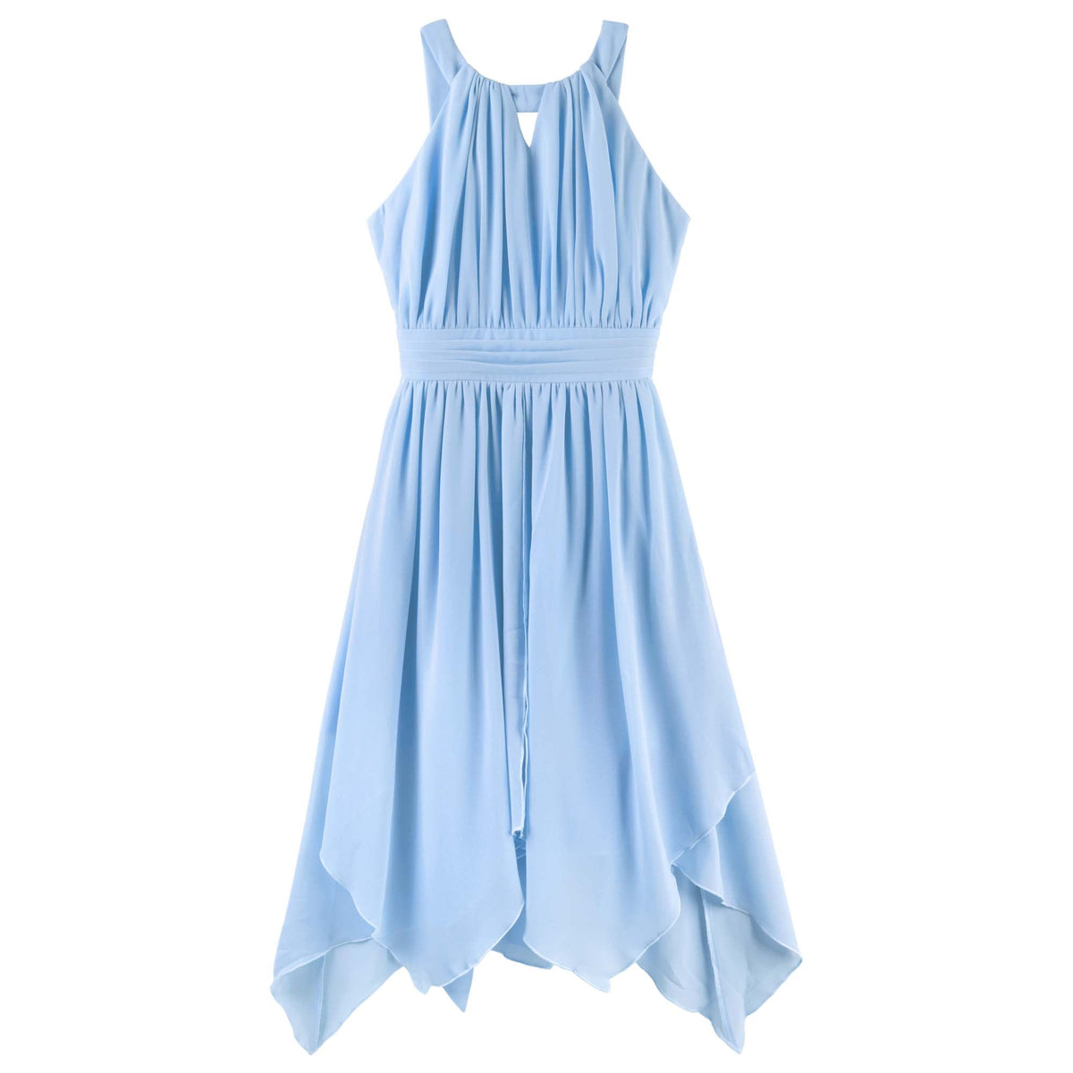 Angelene Panelled Dress - Blue - Designer Kidz