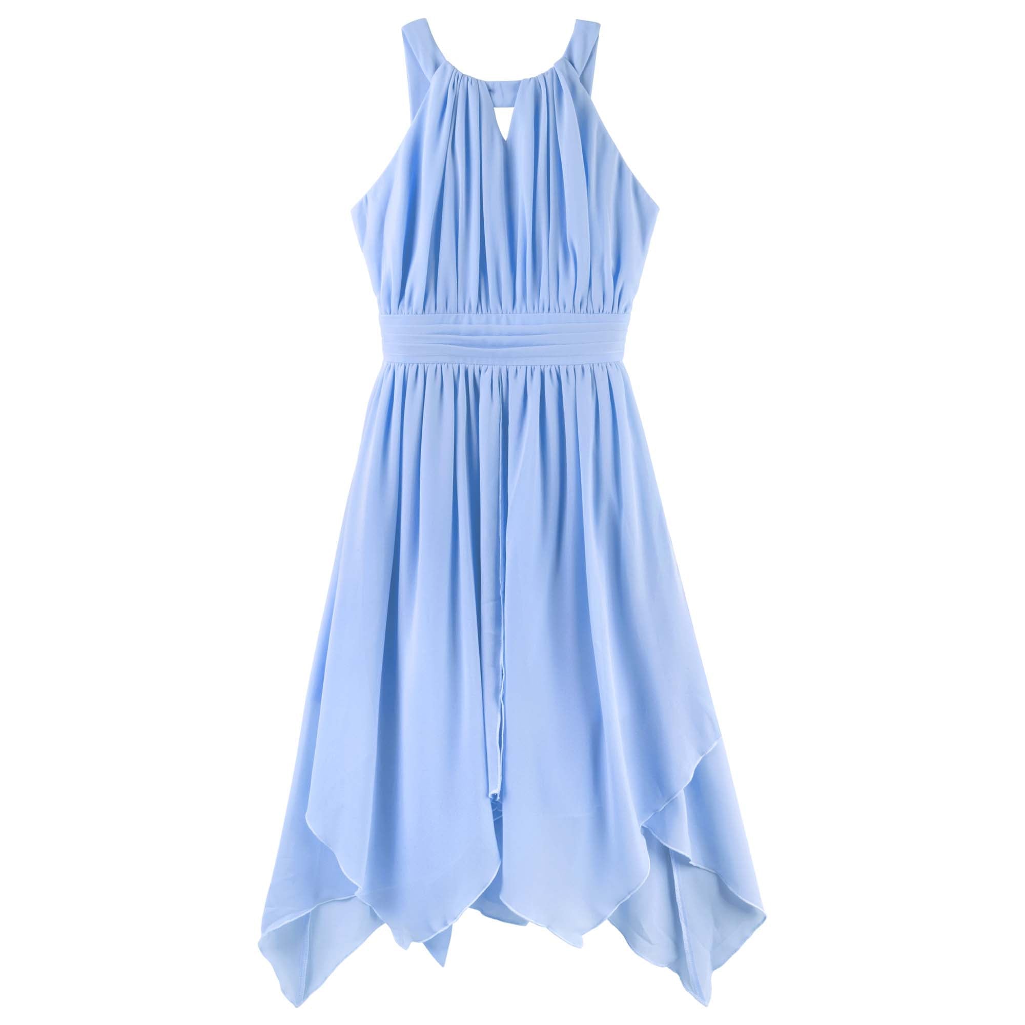 Angelene Panelled Dress - Blue - Designer Kidz