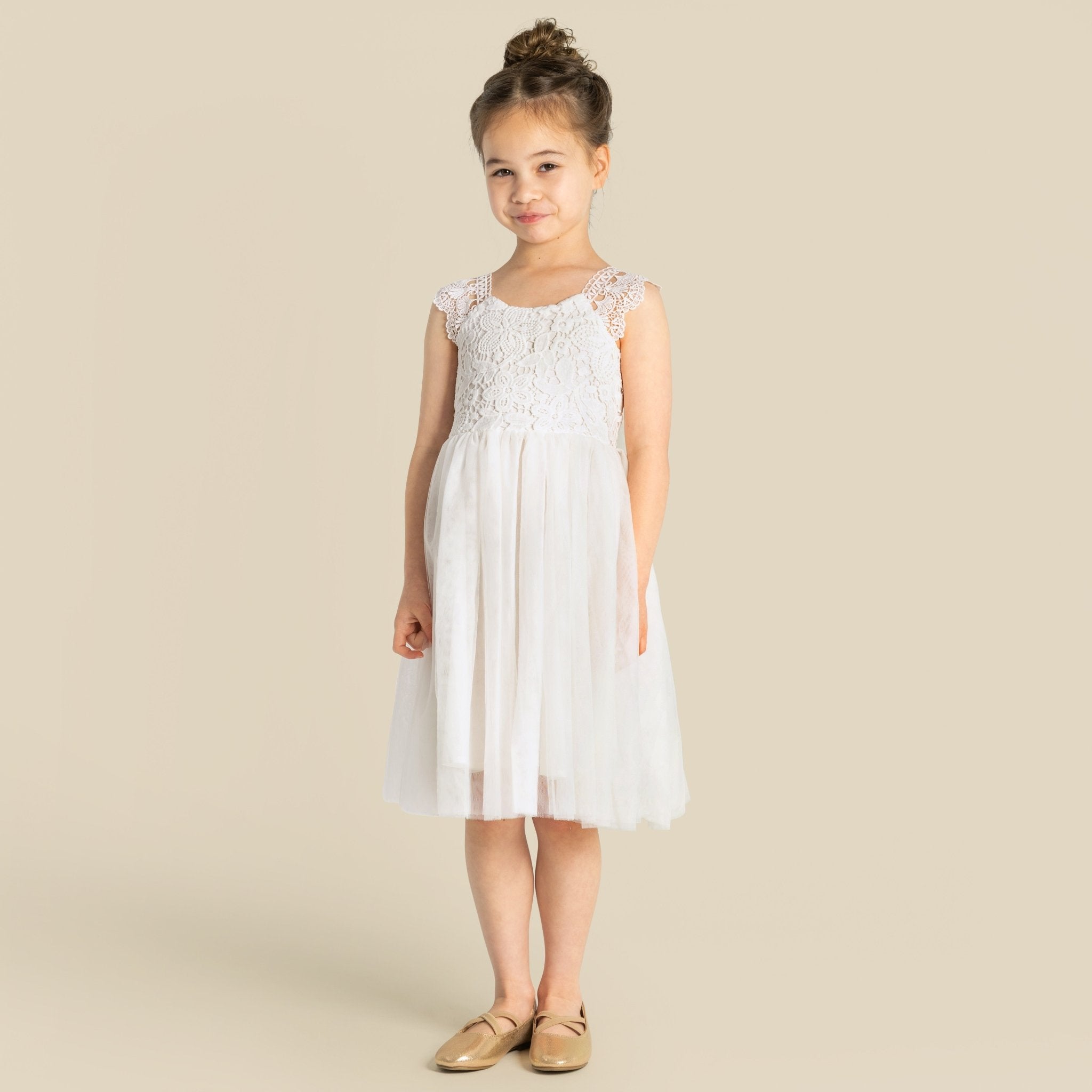 Angie Lace Bodice Dress - Designer Kidz