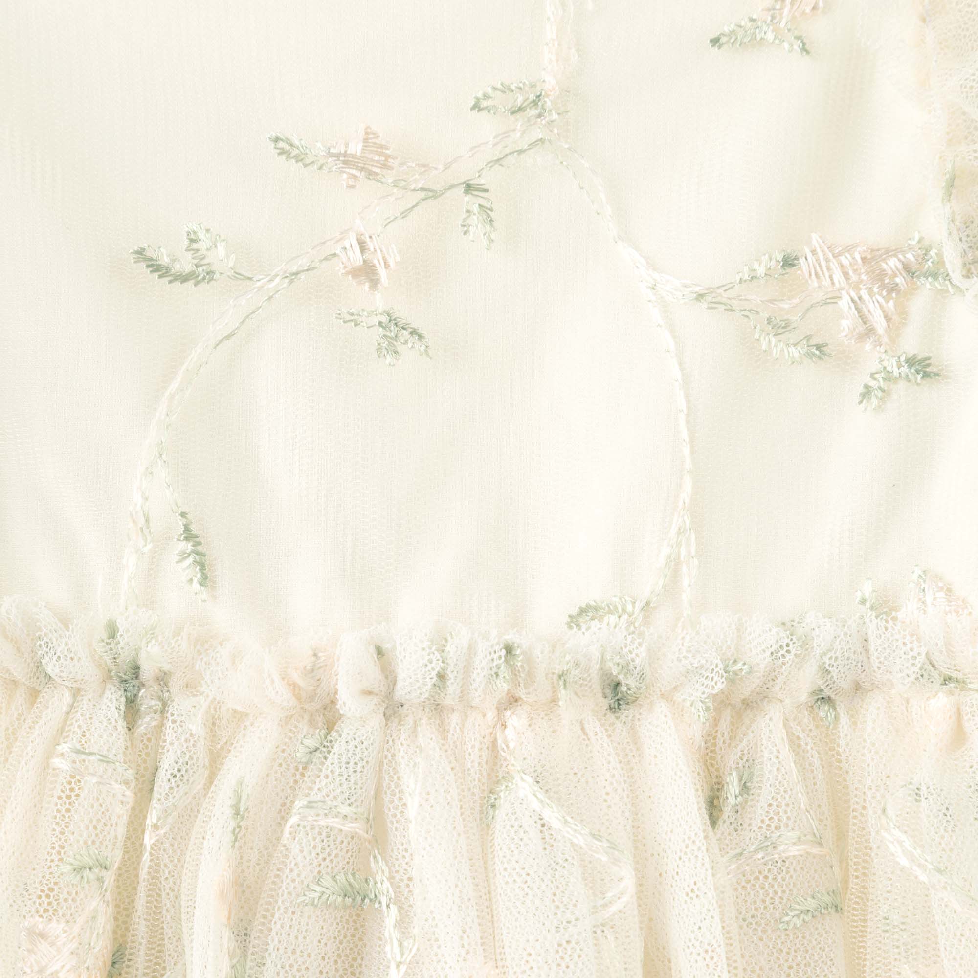 Ava Embroidered Floral Dress - Designer Kidz