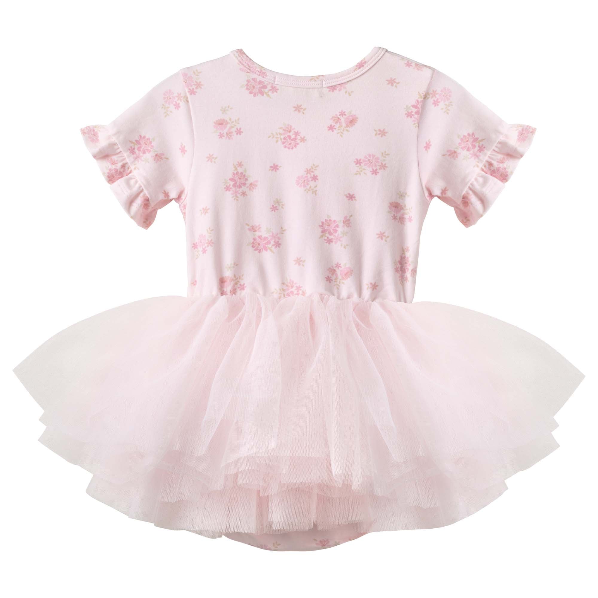 Bella Floral S/S Tutu Romper - Designer Kidz