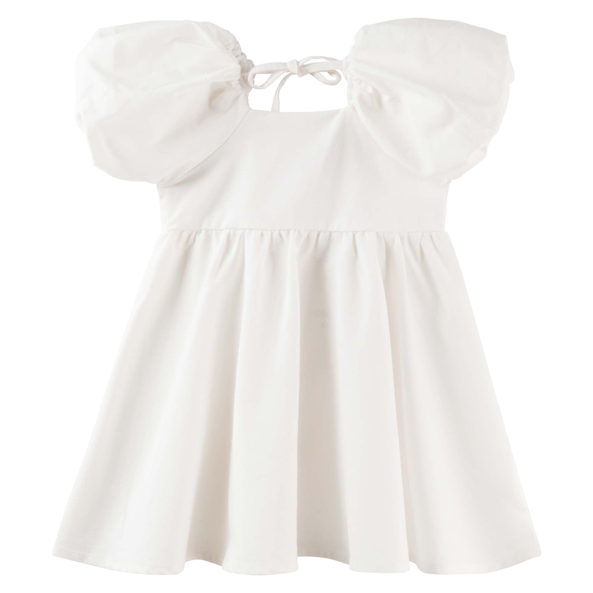 Grace Linen Baby Dress - Ecru - Designer Kidz