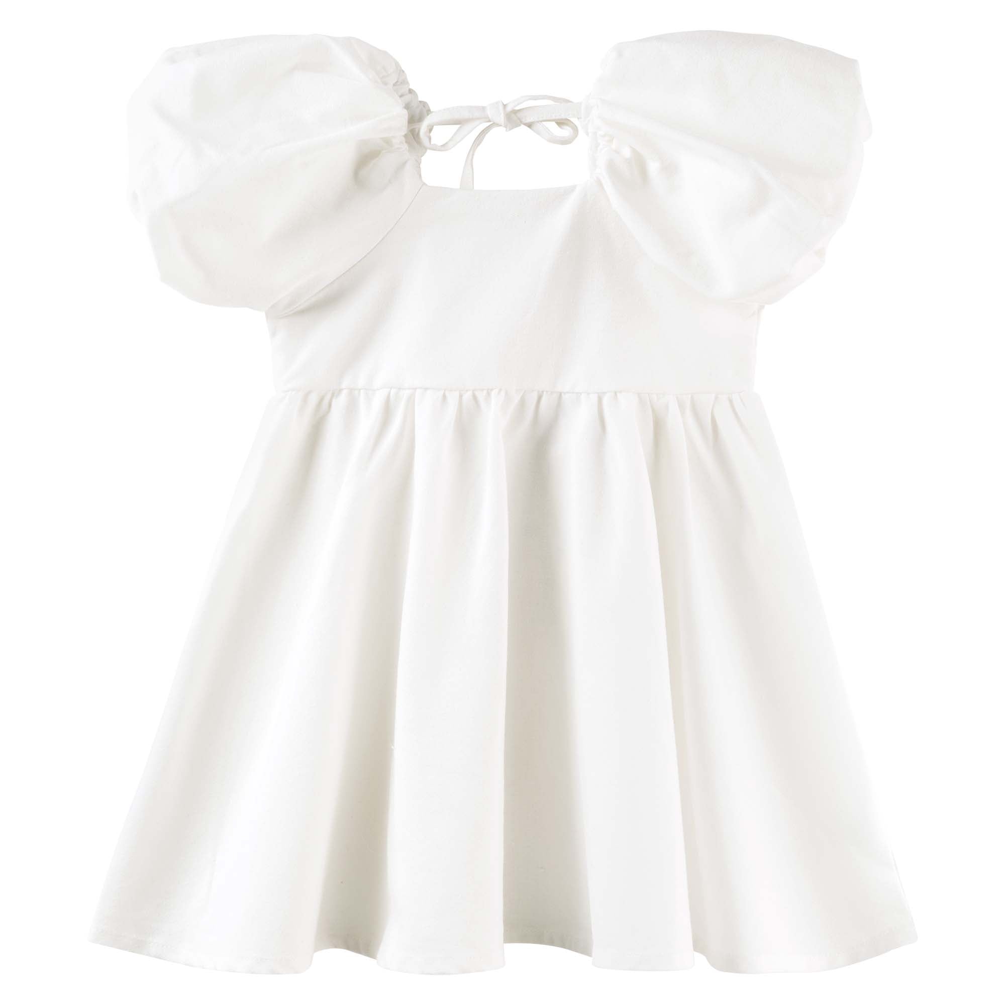 Grace Linen Baby Dress - Ecru - Designer Kidz