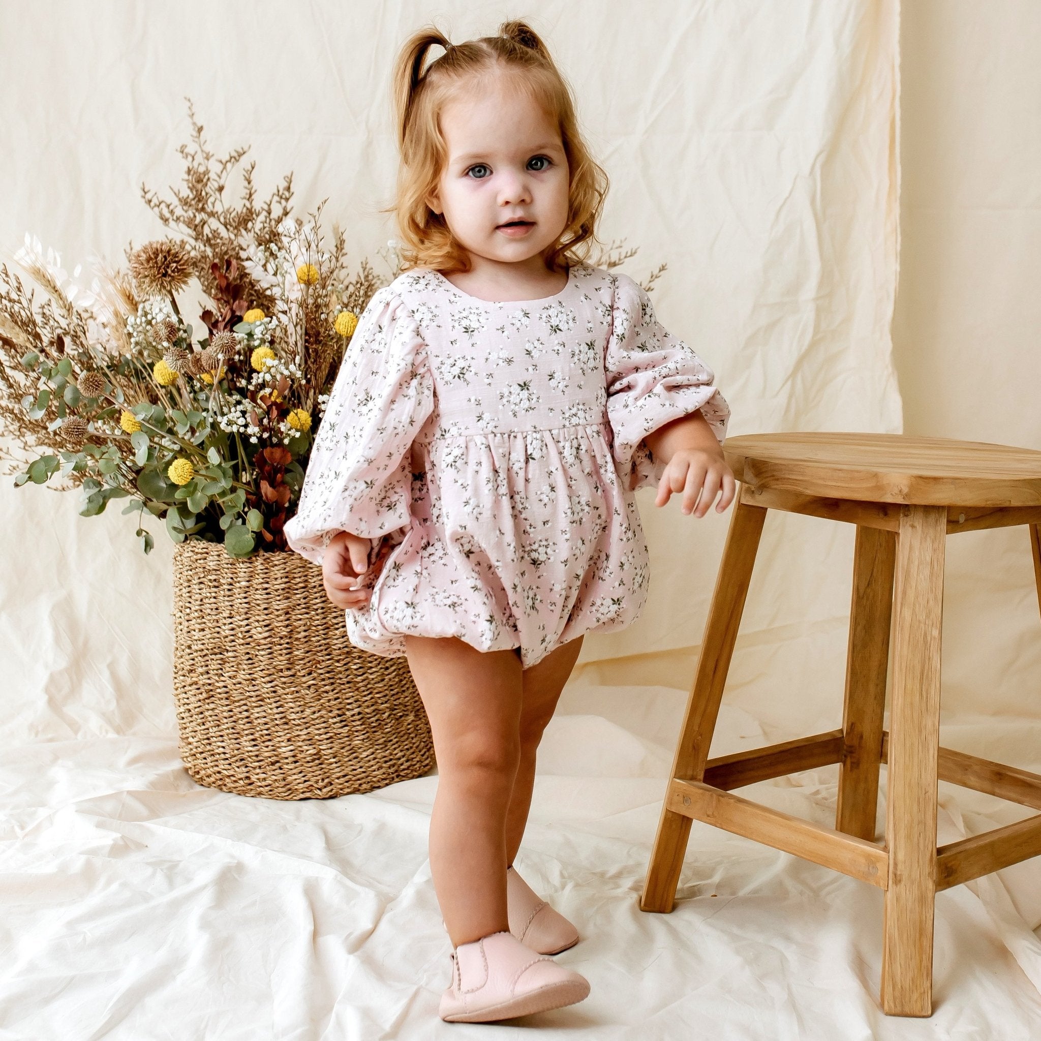 Hazel Floral Romper - Designer Kidz